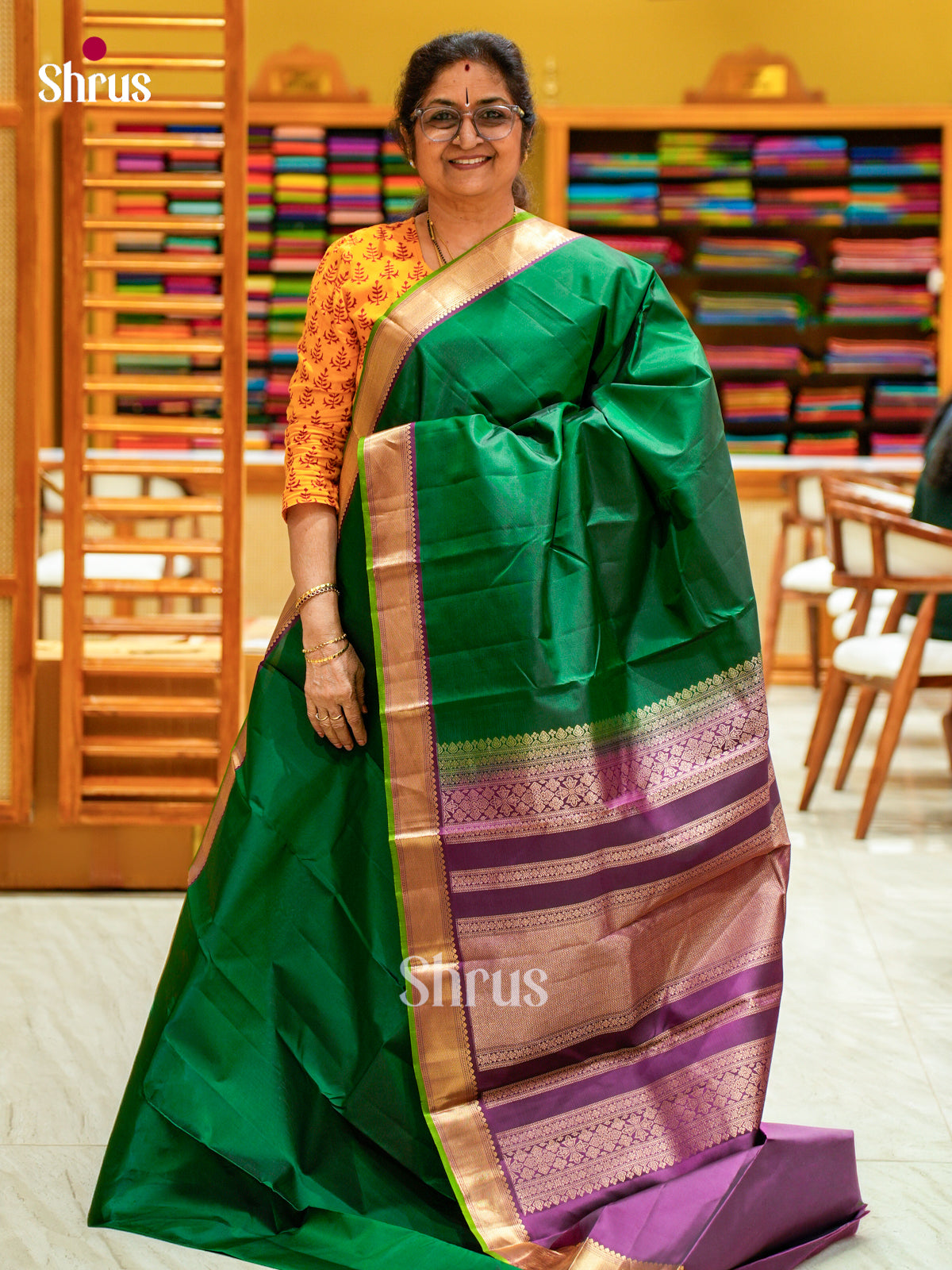 Kanchipuram silk Saree - EFS12330 - Shop on Shrus.com