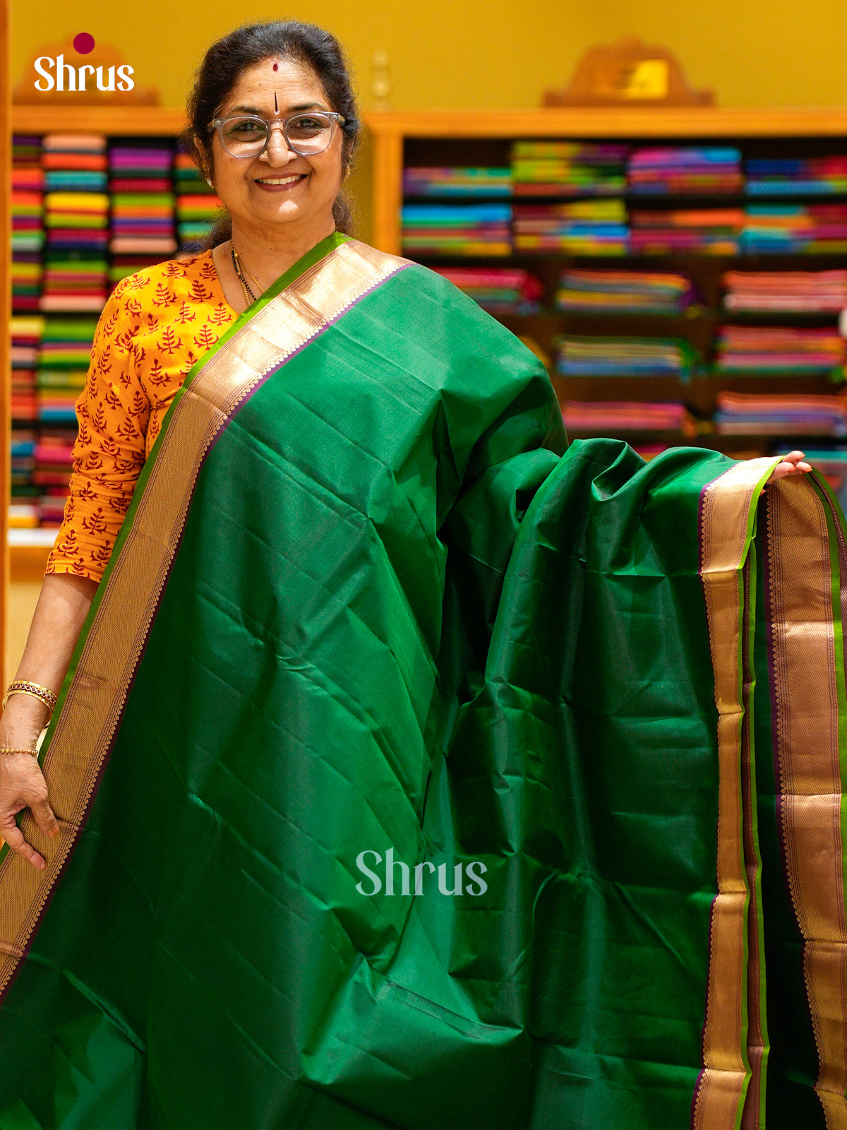 Kanchipuram silk Saree - EFS12330 - Shop on Shrus.com