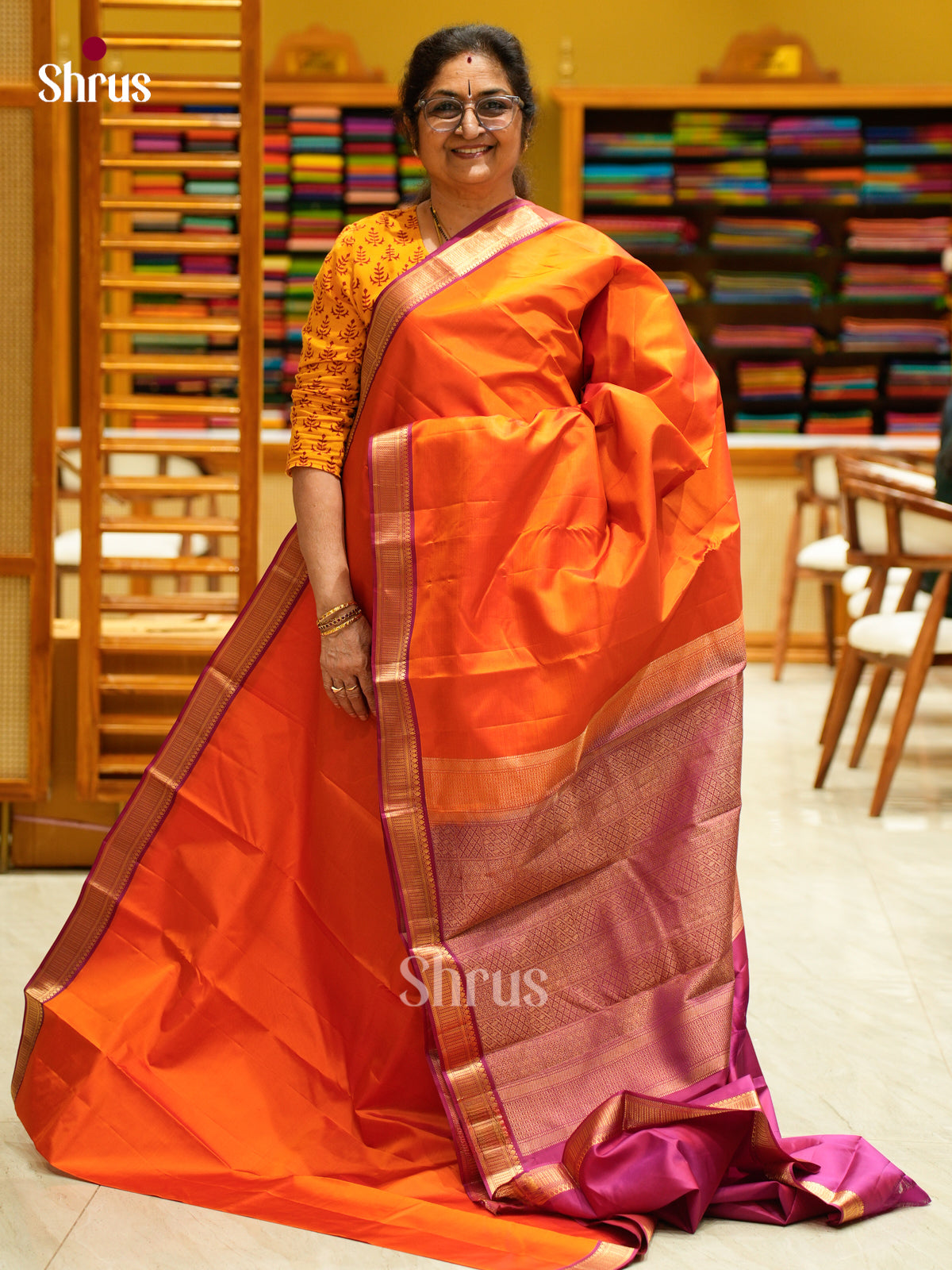 Kanchipuram silk Saree - EFS12336 - Shop on Shrus.com