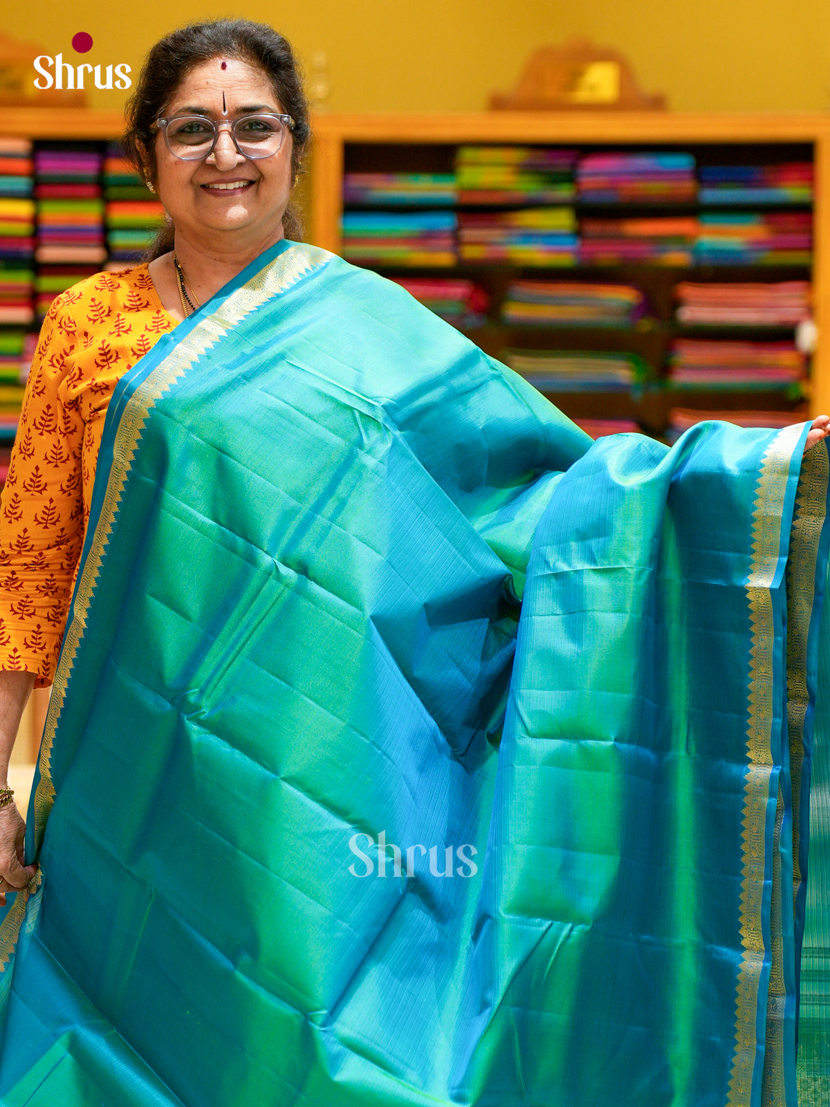Kanchipuram silk Saree - EFS12337 - Shop on Shrus.com