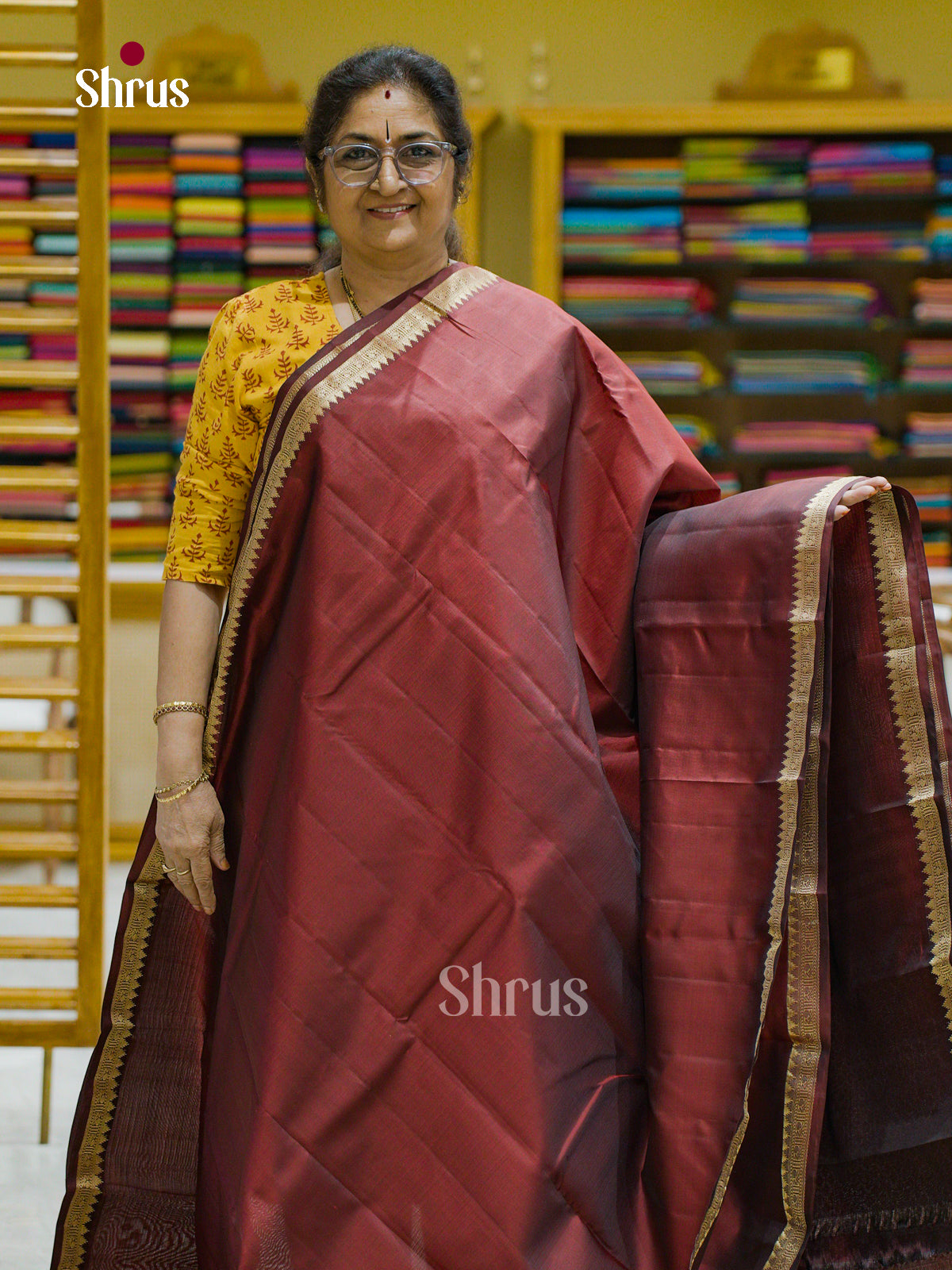 Kanchipuram silk Saree - EFS12338 - Shop on Shrus.com