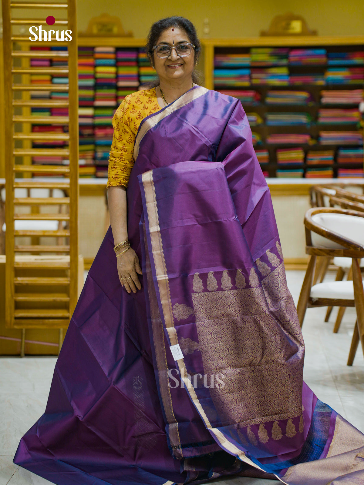 Kanchipuram silk Saree - EFS12339 - Shop on Shrus.com