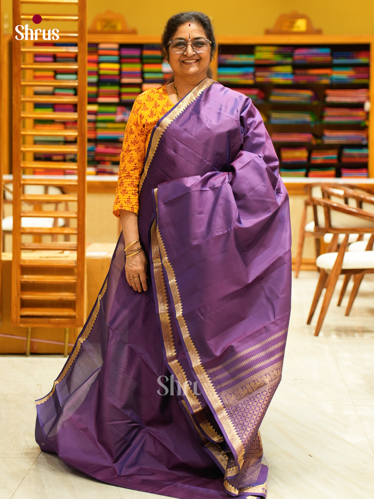Kanchipuram silk Saree - EFS12345 - Shop on Shrus.com