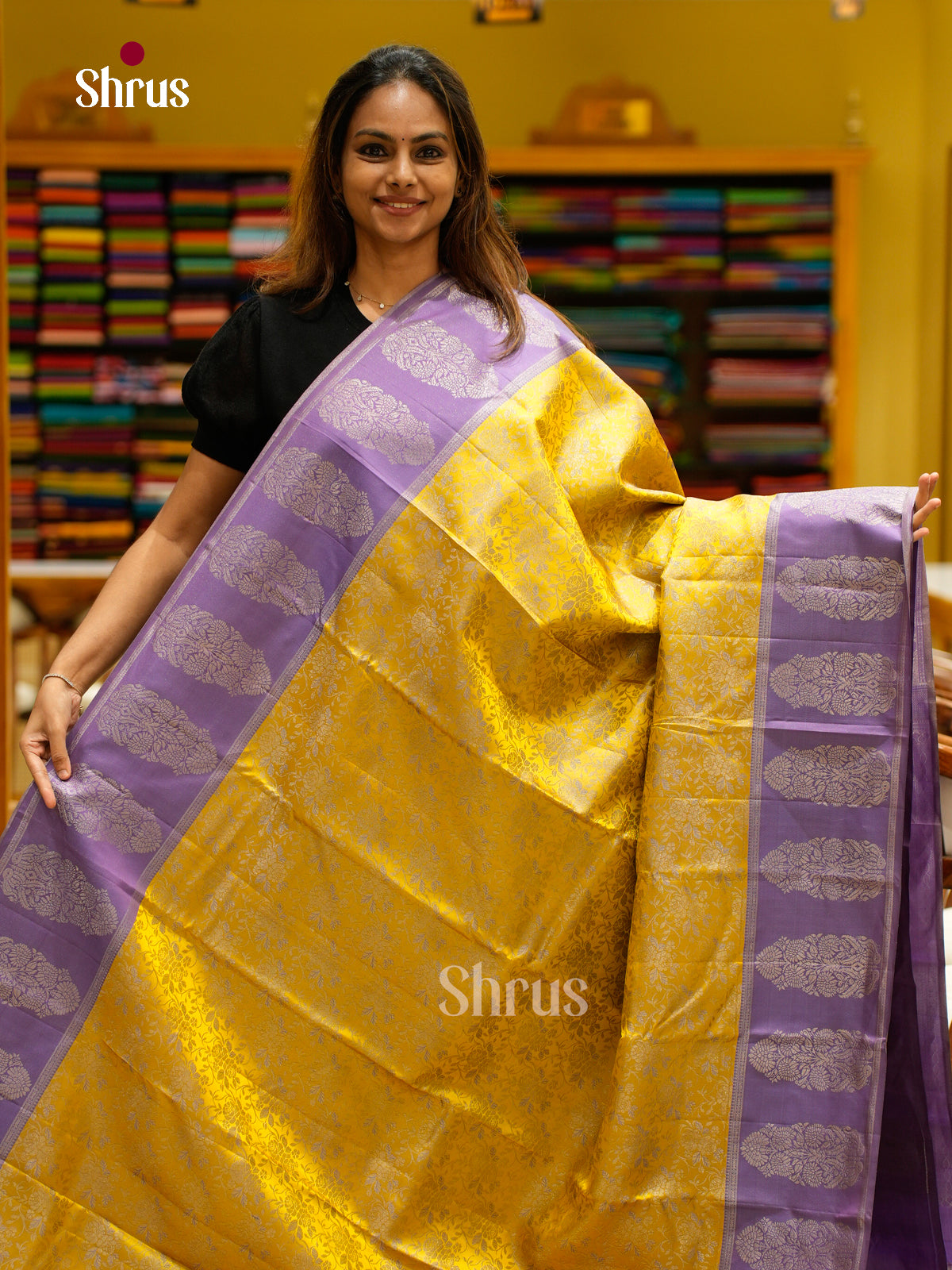 Kanchipuram silk Saree - EFS12373 - Shop on Shrus.com