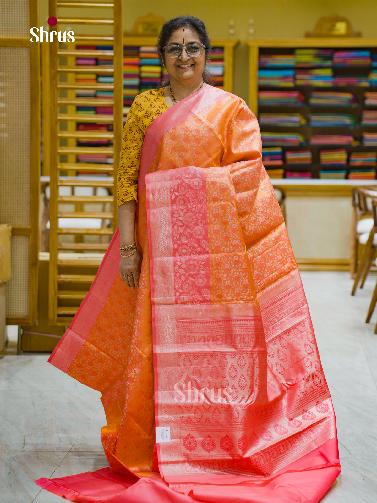 Kanchipuram silk Saree - EFS12377 - Shop on Shrus.com