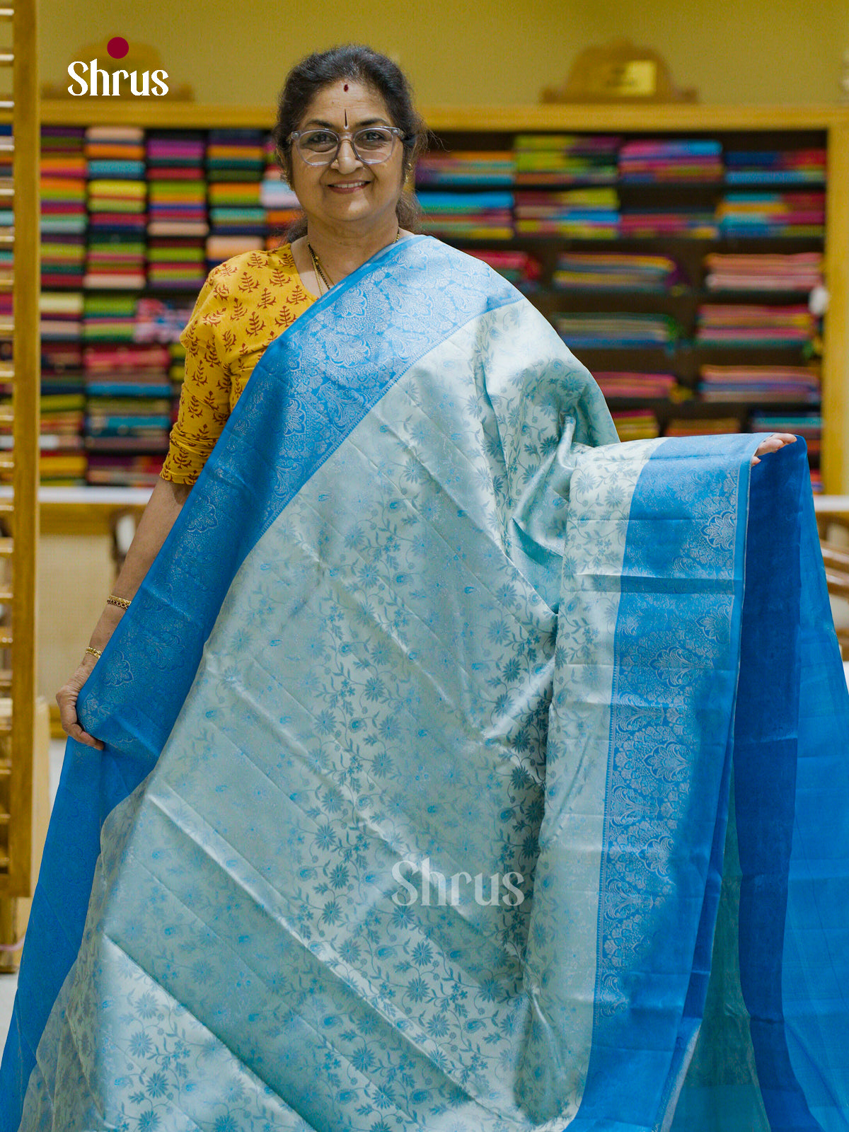 Kanchipuram silk Saree - EFS12381 - Shop on Shrus.com