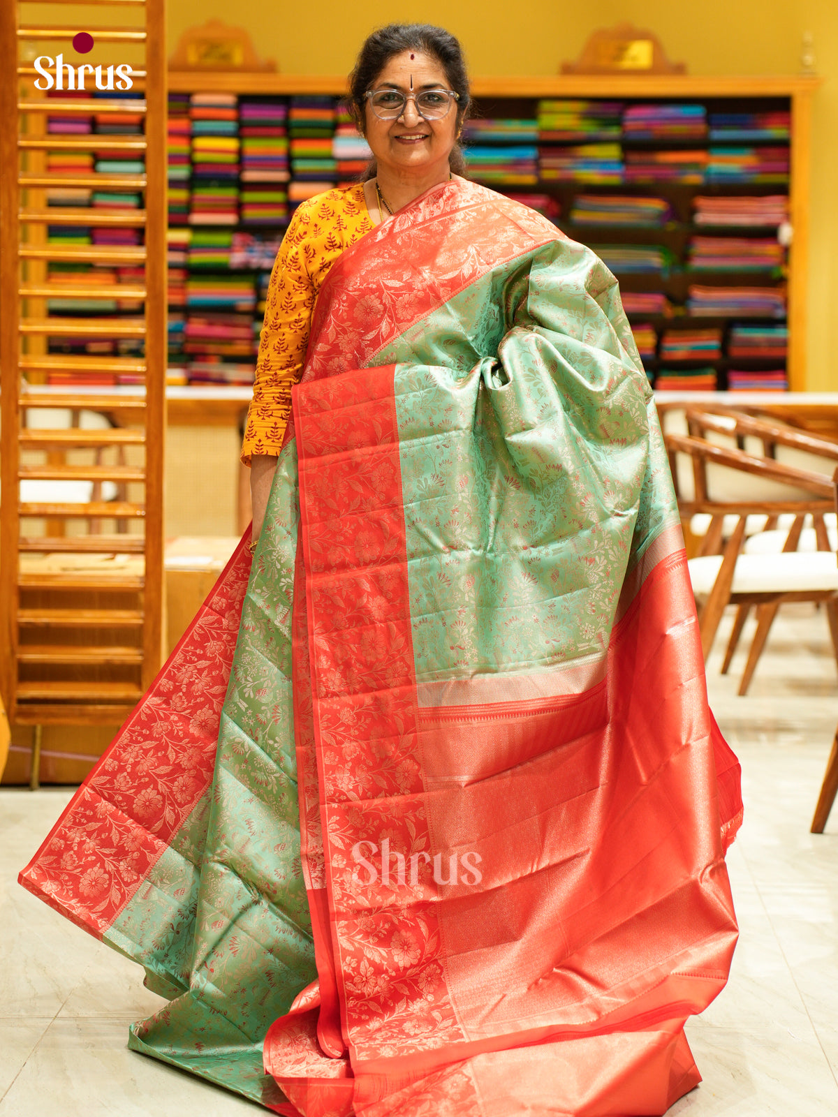 Kanchipuram silk Saree - EFS12382 - Shop on Shrus.com