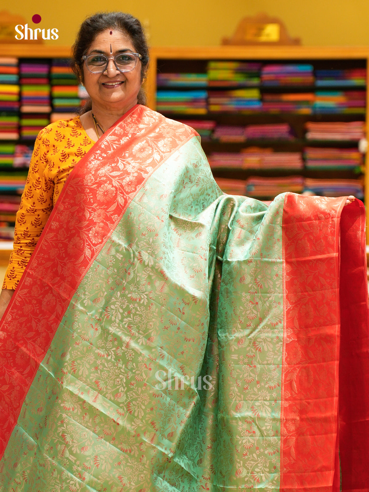 Kanchipuram silk Saree - EFS12382 - Shop on Shrus.com