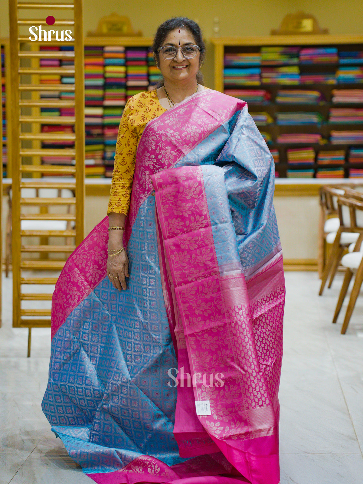 Kanchipuram silk Saree - EFS12384 - Shop on Shrus.com