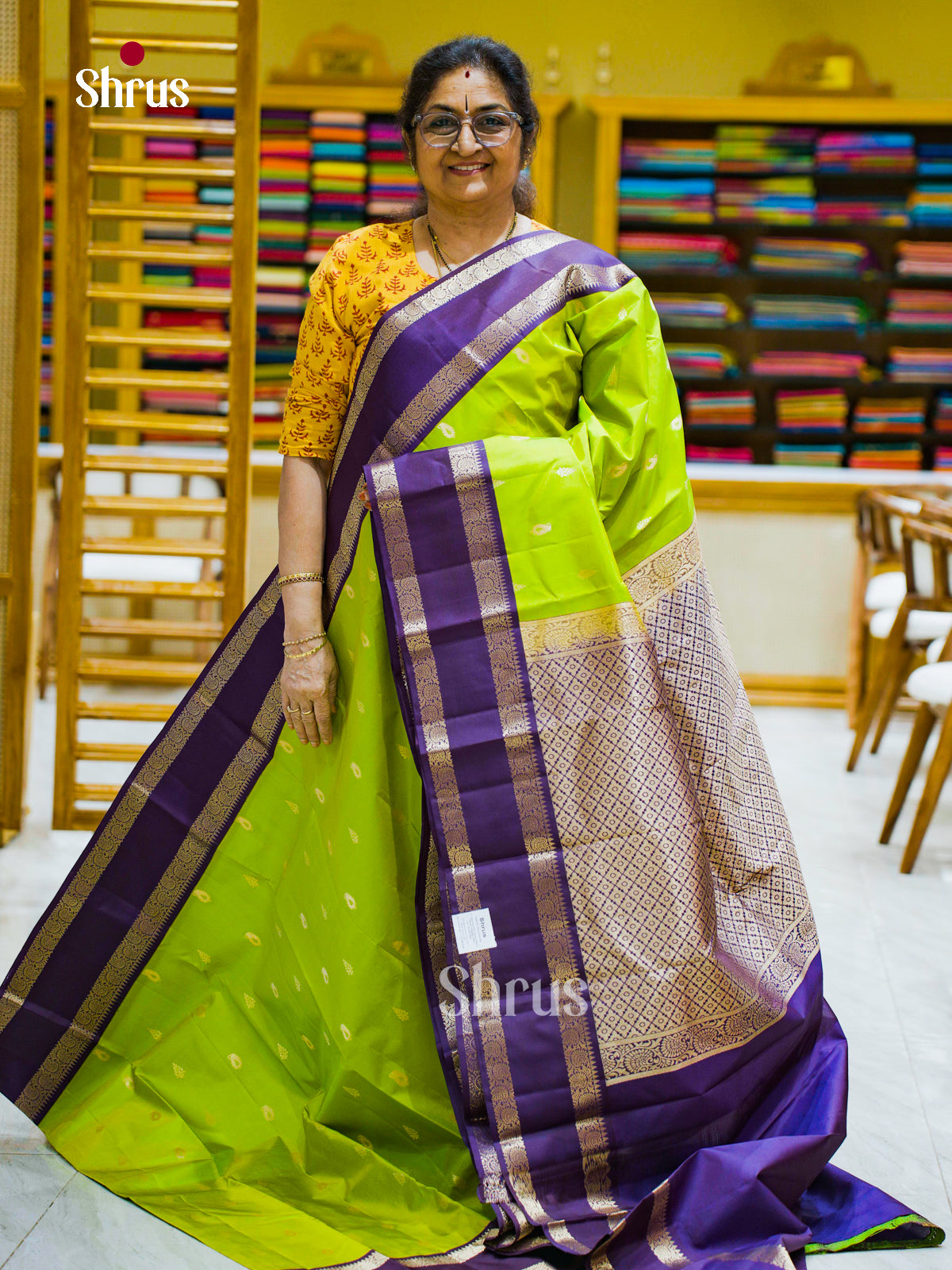 Kanchipuram silk Saree - EFS12395 - Shop on Shrus.com