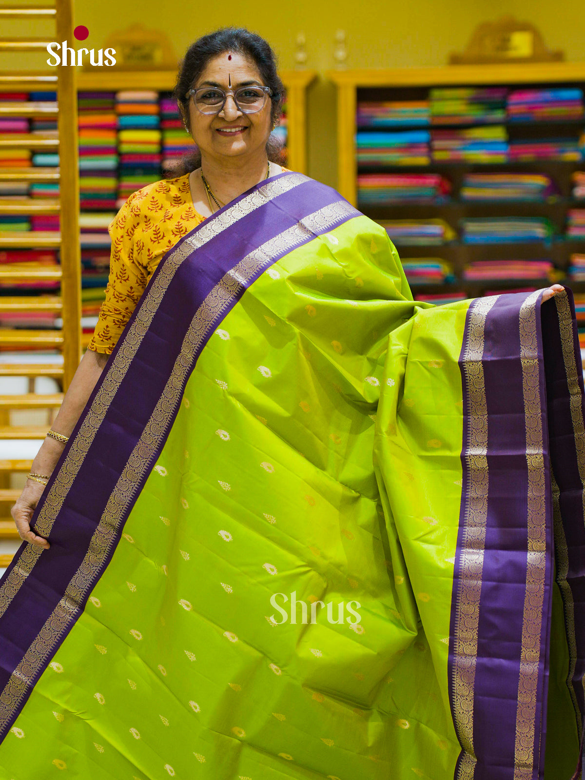 Kanchipuram silk Saree - EFS12395 - Shop on Shrus.com