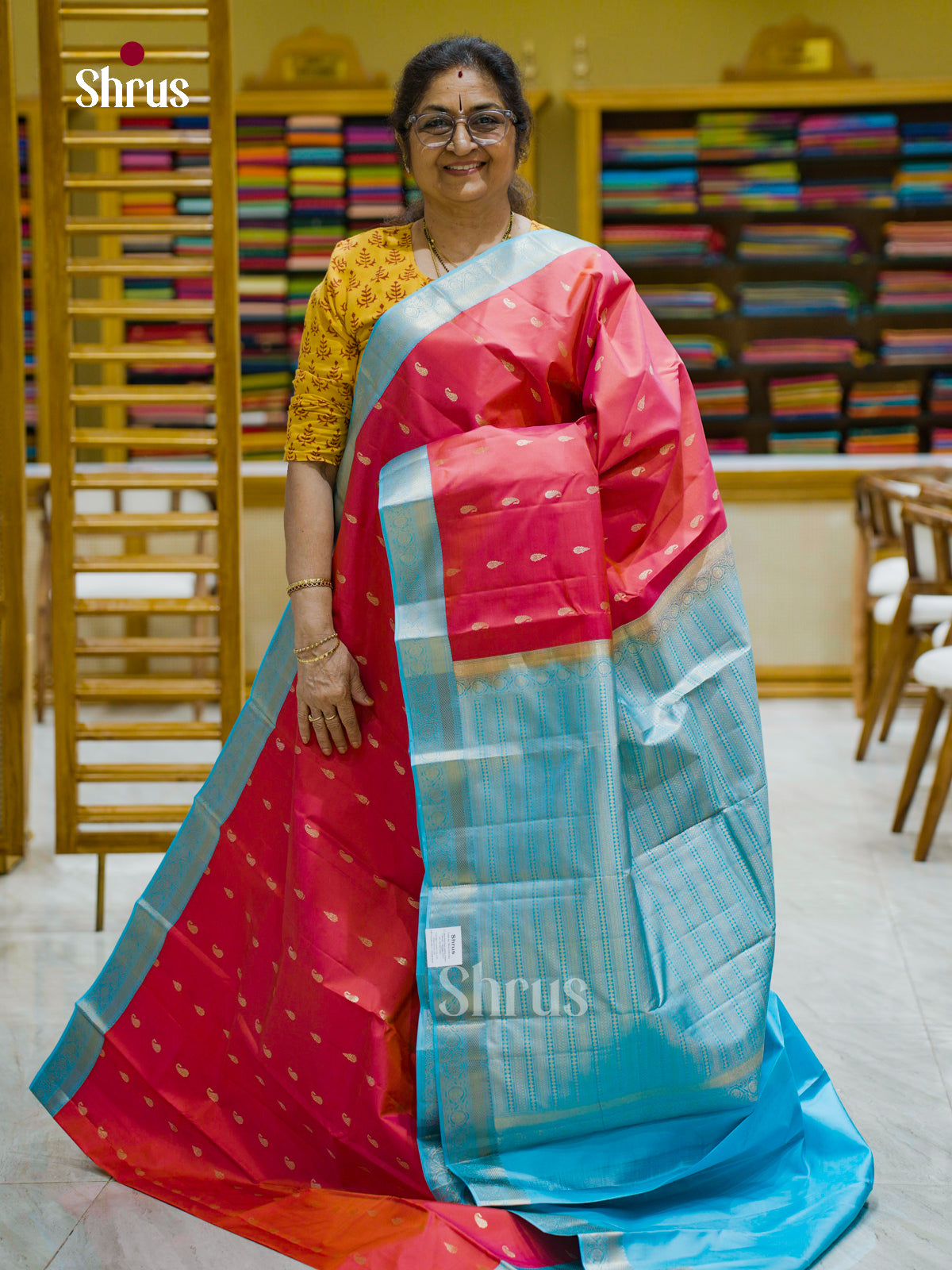 Kanchipuram silk Saree - EFS12401 - Shop on Shrus.com
