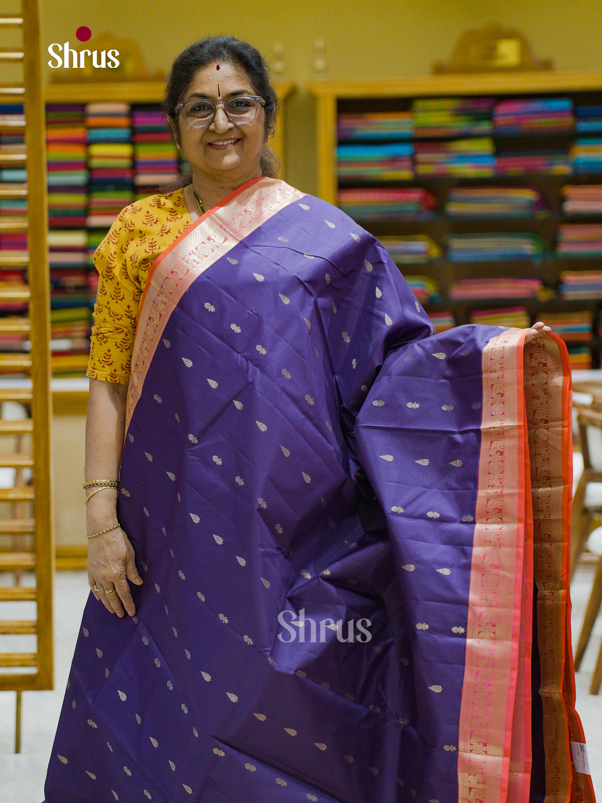Kanchipuram silk Saree - EFS12403 - Shop on Shrus.com
