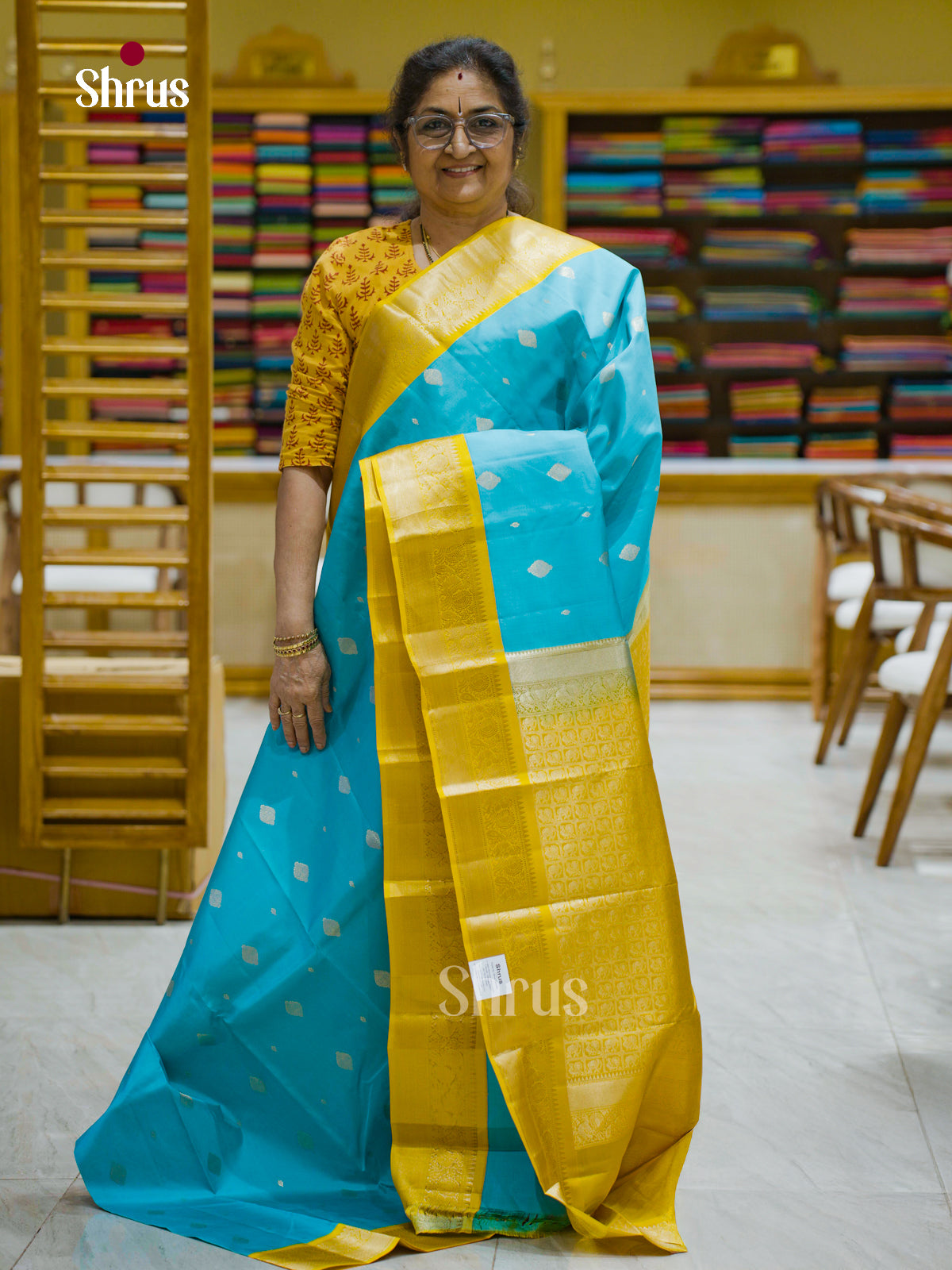 Kanchipuram silk Saree - EFS12408 - Shop on Shrus.com