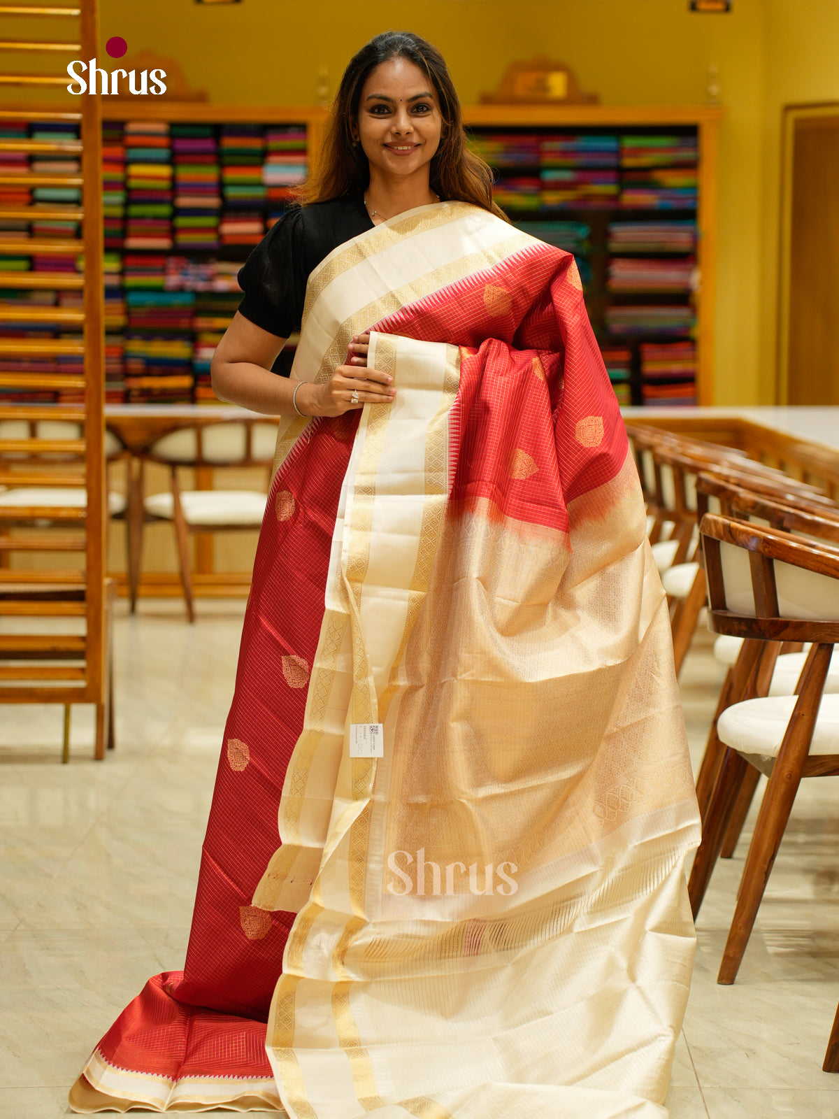 Kanchipuram silk Saree - EFS12414 - Shop on Shrus.com