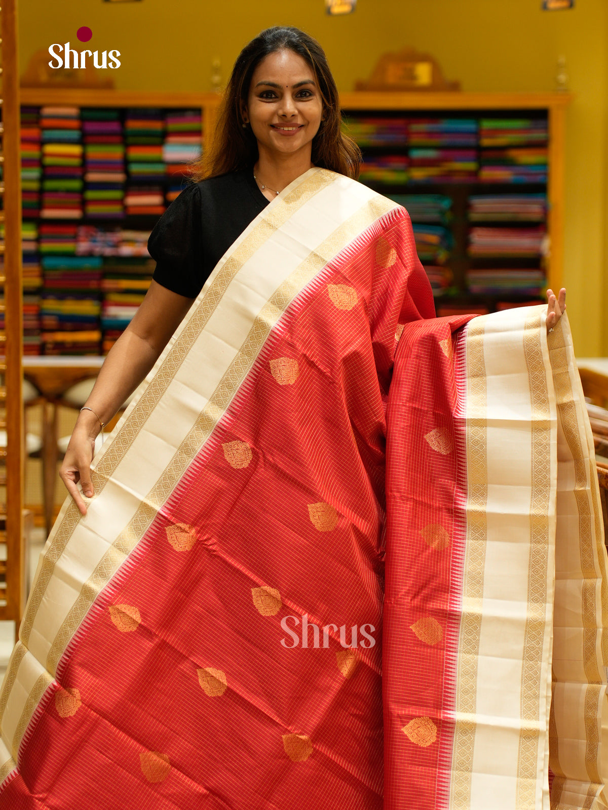 Kanchipuram silk Saree - EFS12414 - Shop on Shrus.com