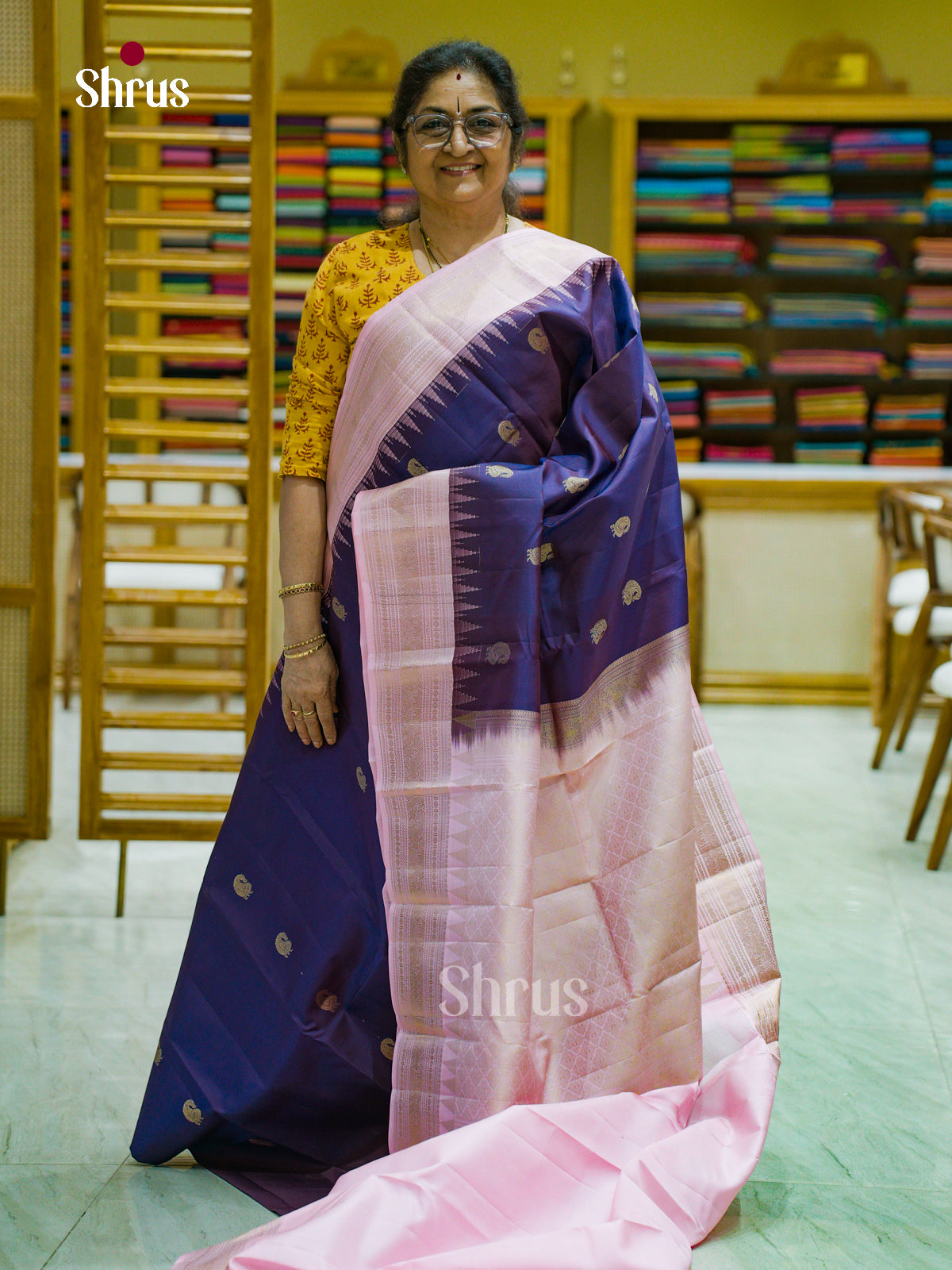 Kanchipuram silk Saree - EFS12417 - Shop on Shrus.com