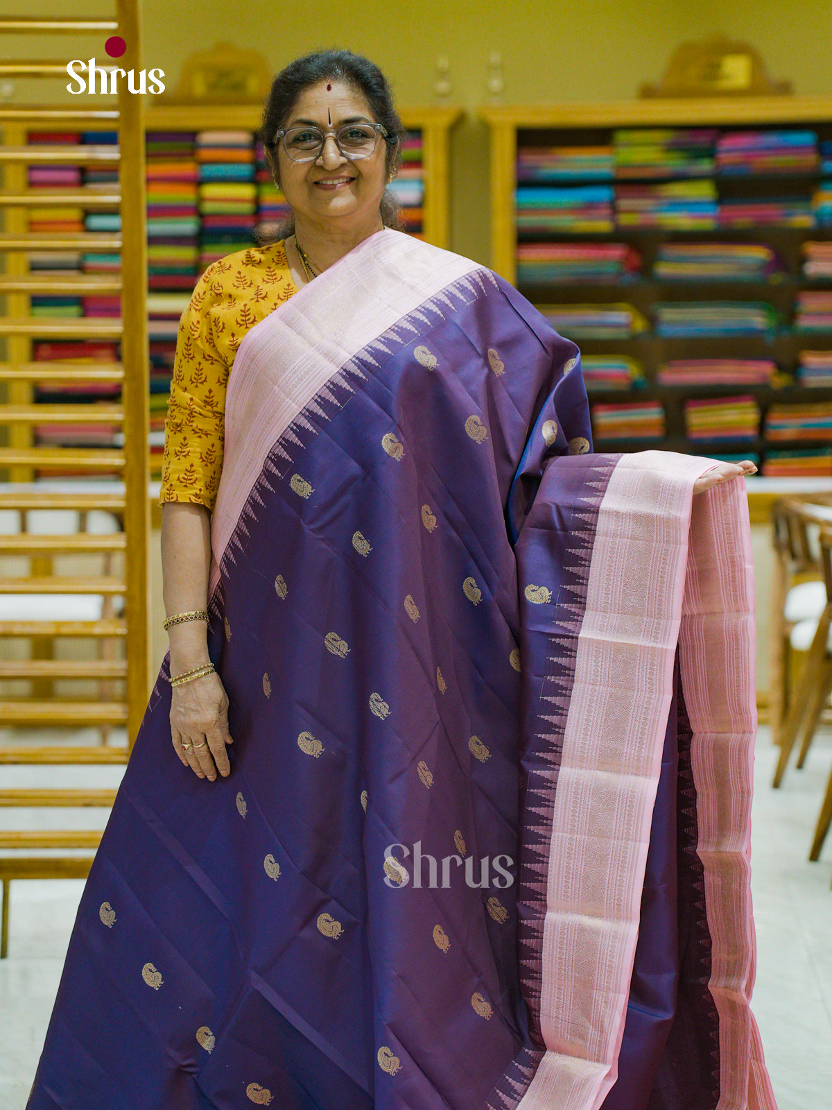 Kanchipuram silk Saree - EFS12417 - Shop on Shrus.com