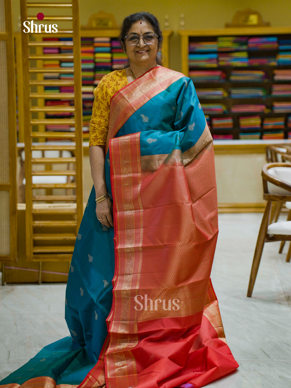 Kanchipuram silk Saree - EFS12426 - Shop on Shrus.com