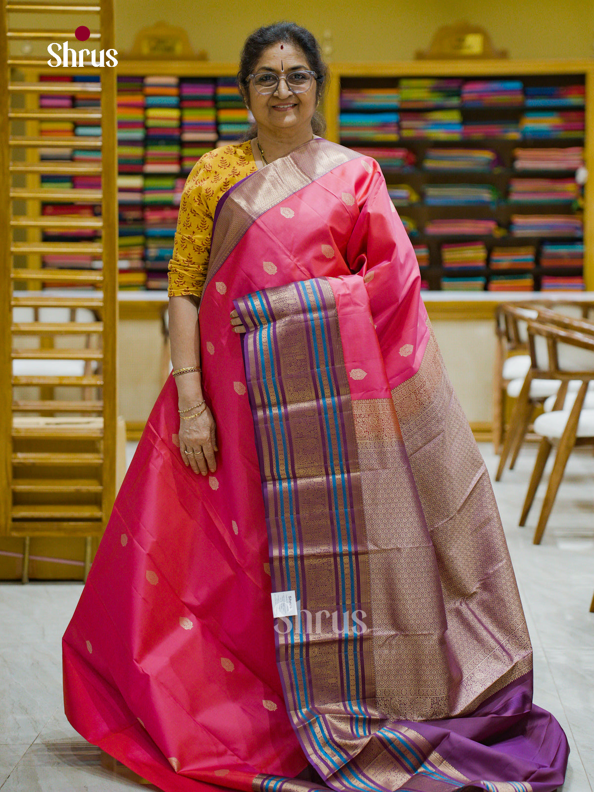 Kanchipuram silk Saree - EFS12430 - Shop on Shrus.com