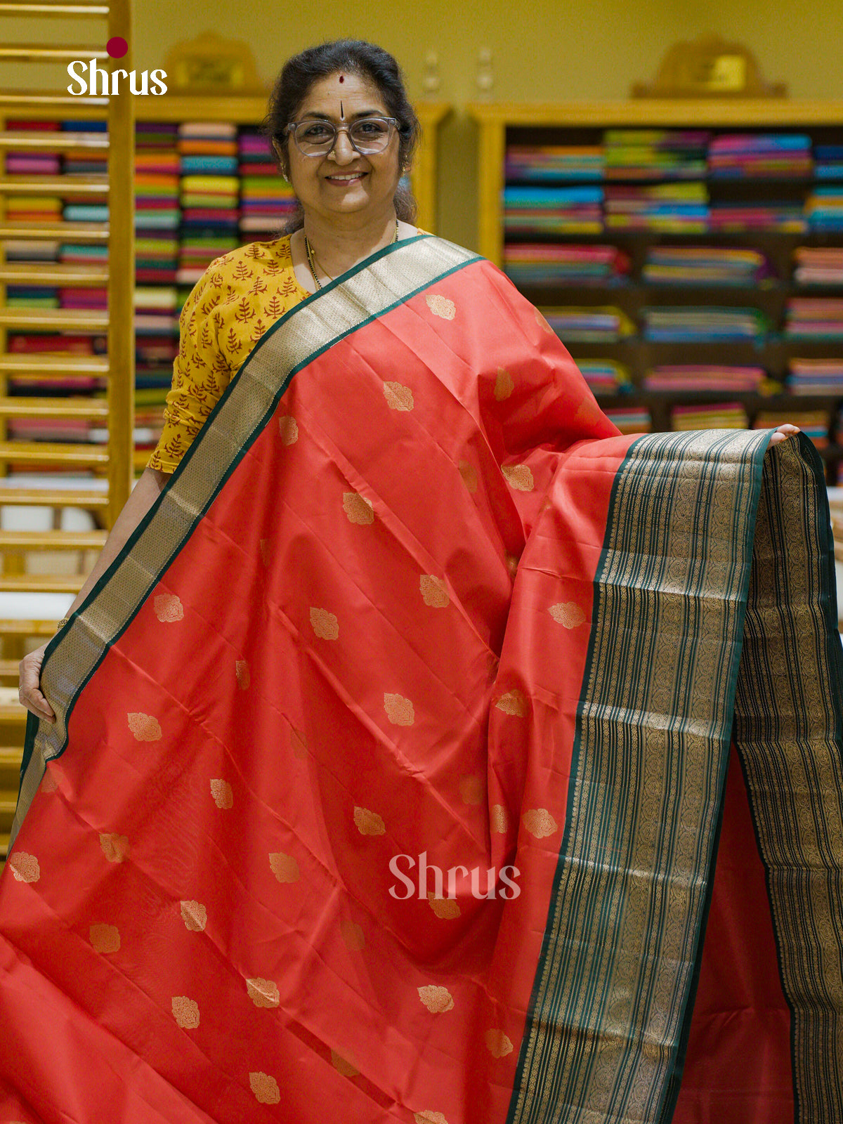 Kanchipuram silk Saree - EFS12431 - Shop on Shrus.com