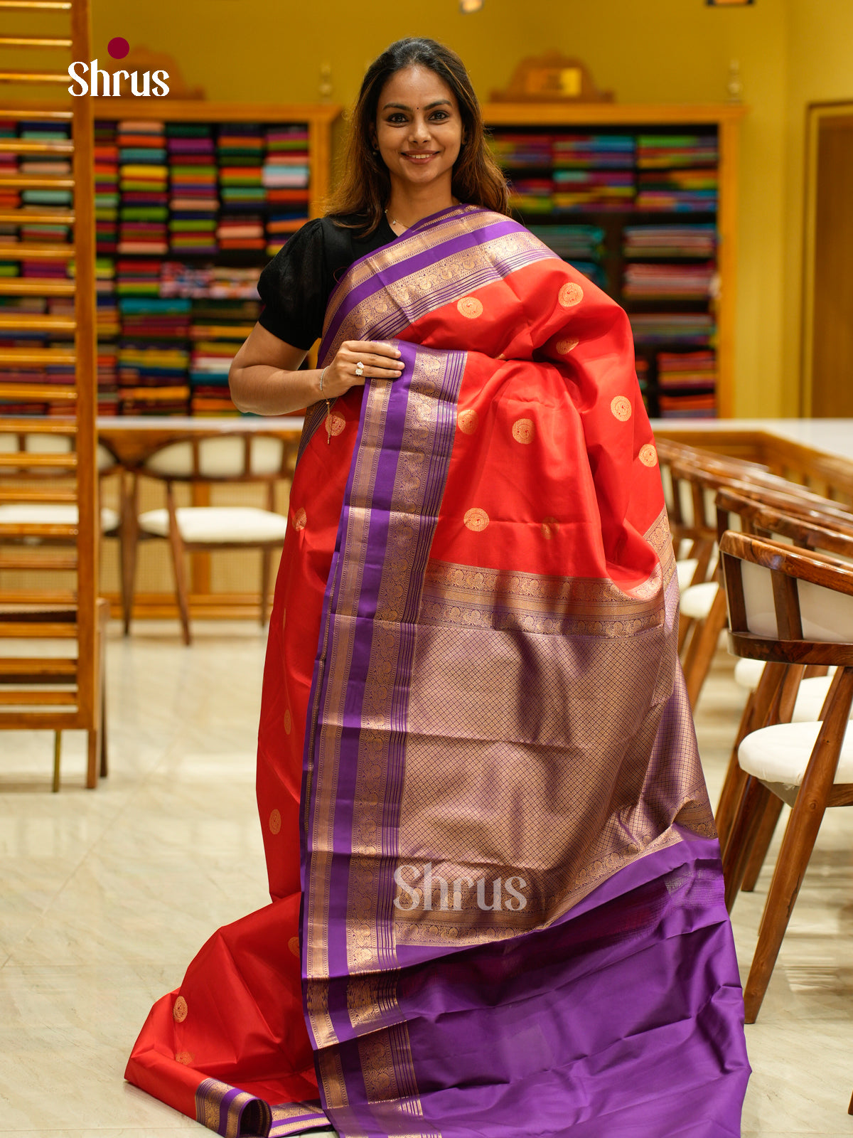 Kanchipuram silk Saree - EFS12434 - Shop on Shrus.com