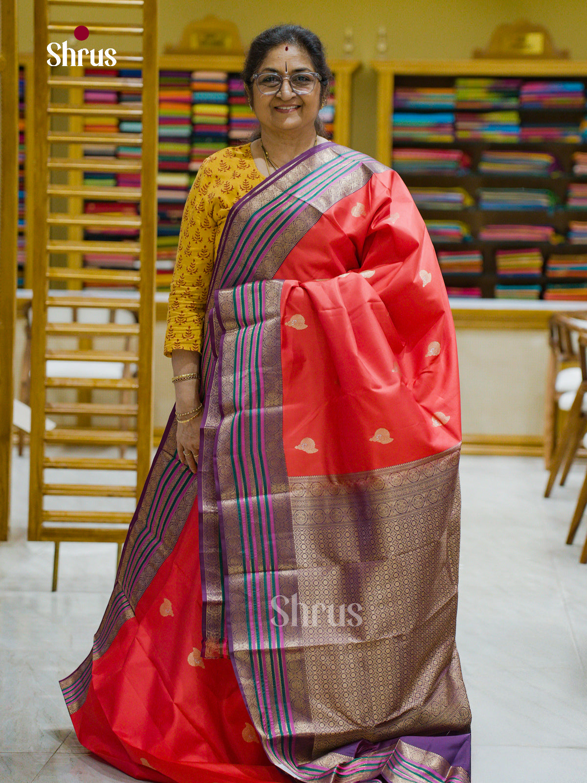 Kanchipuram silk Saree - EFS12440 - Shop on Shrus.com