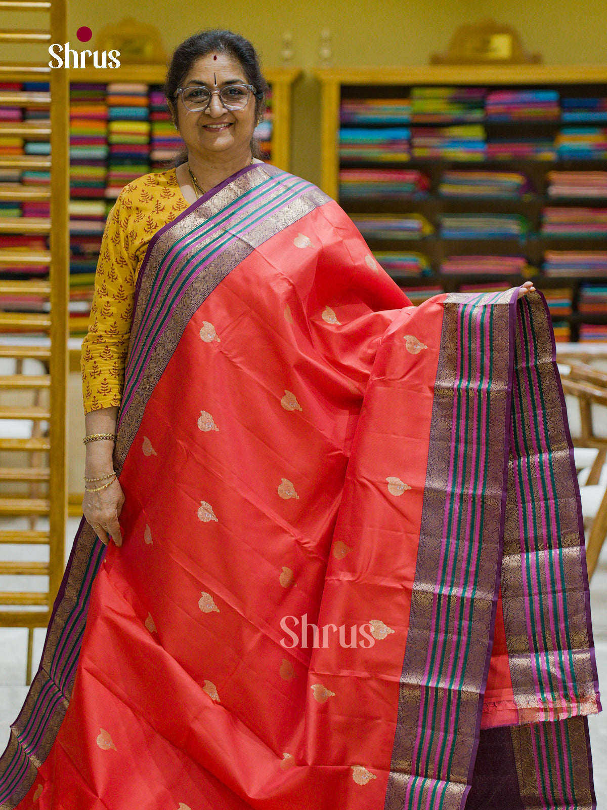 Kanchipuram silk Saree - EFS12440 - Shop on Shrus.com