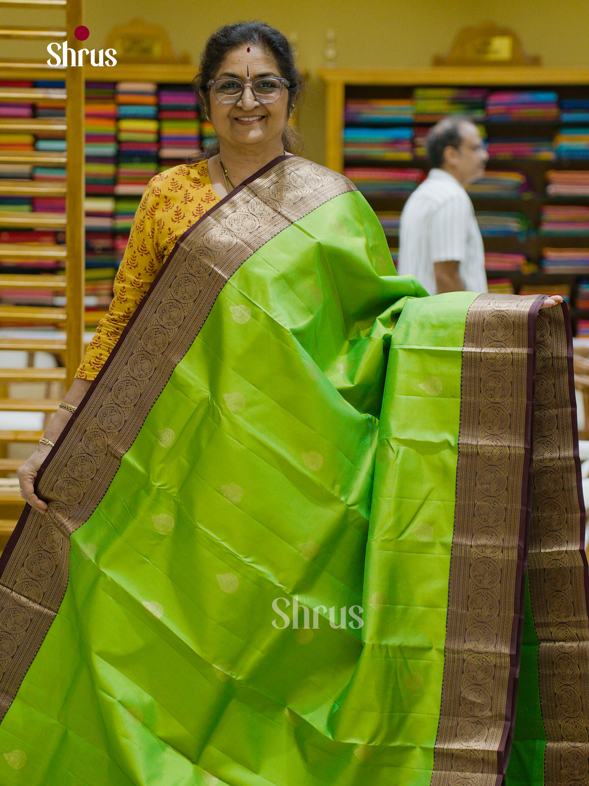 Kanchipuram silk Saree - EFS12442 - Shop on Shrus.com