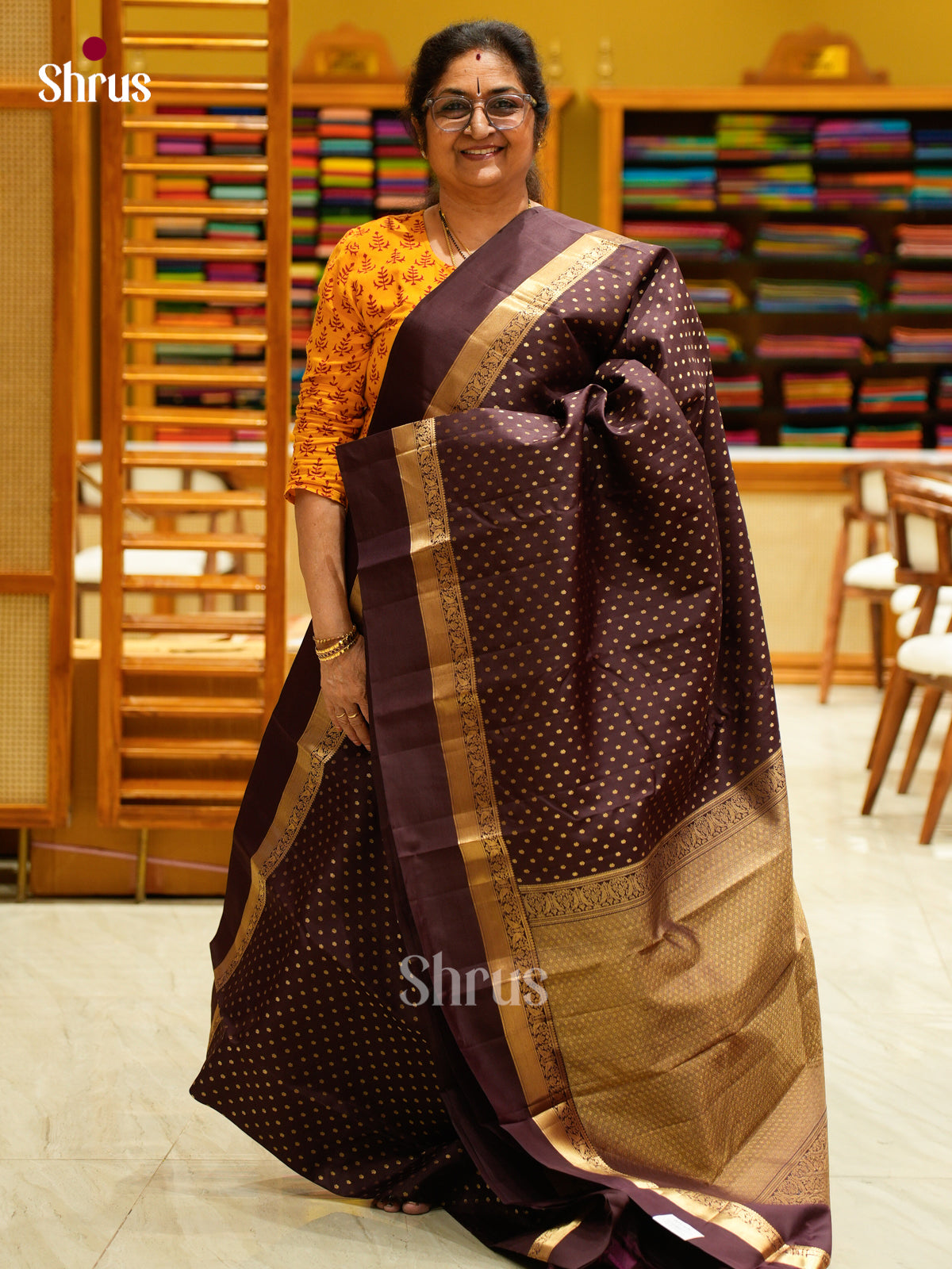 Kanchipuram silk Saree - EFS12444 - Shop on Shrus.com