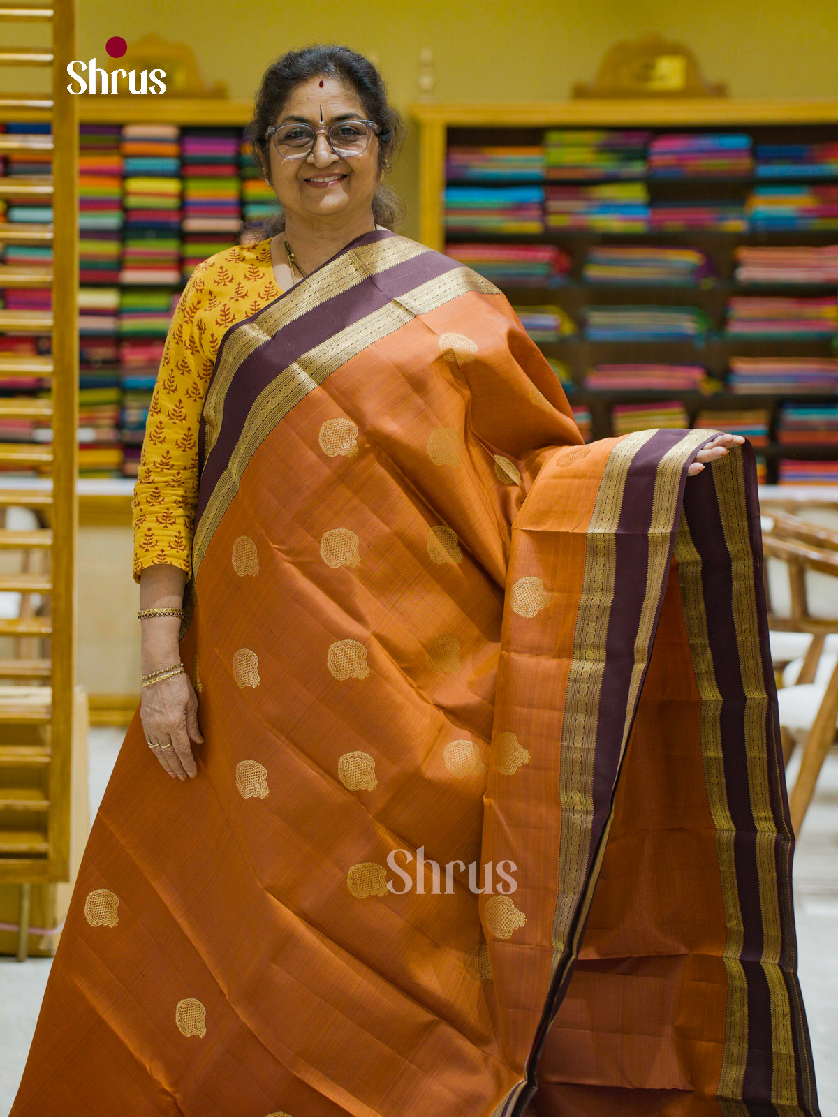 Kanchipuram silk Saree - EFS12451 - Shop on Shrus.com