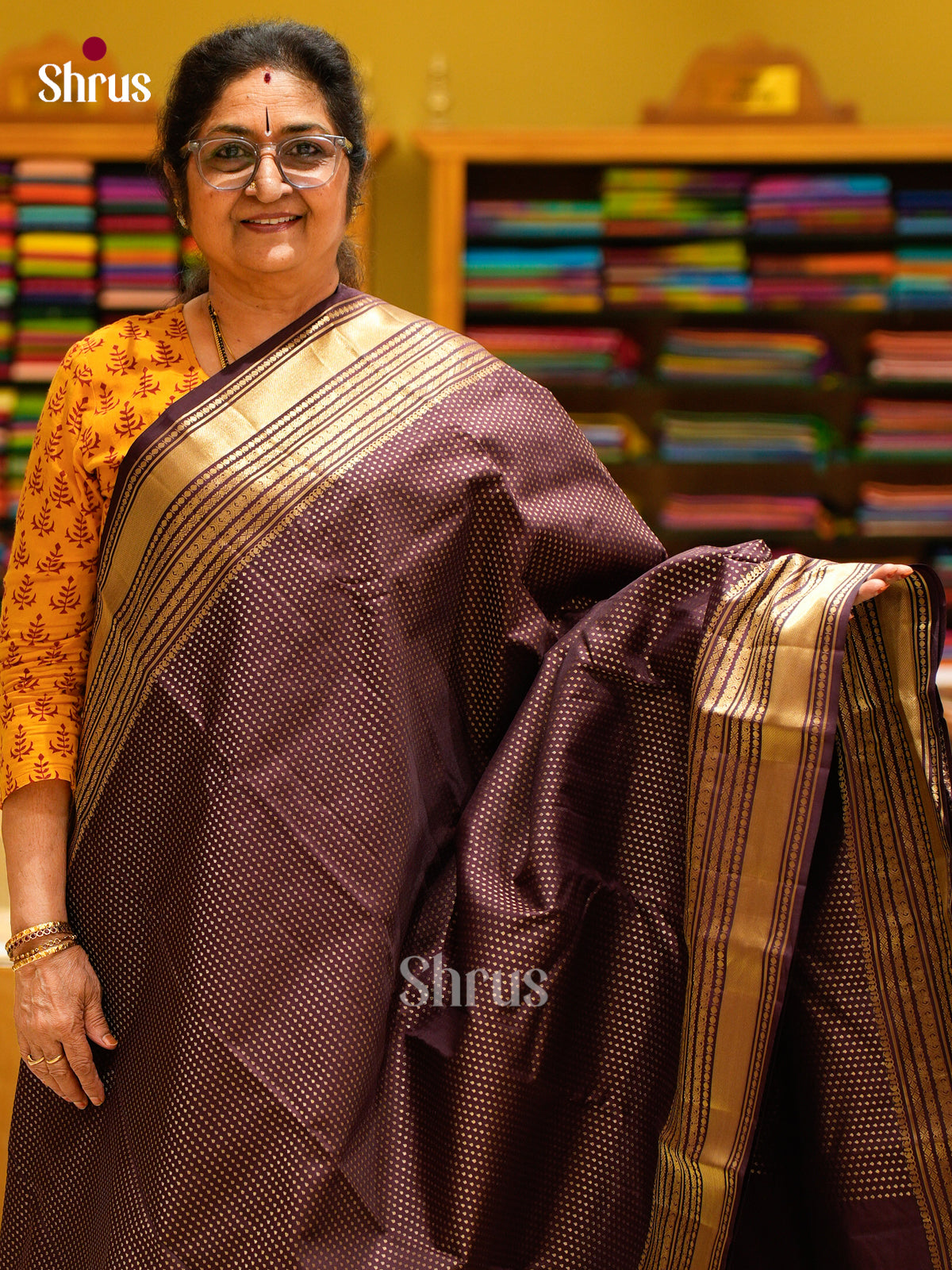 Kanchipuram silk Saree - EFS12455 - Shop on Shrus.com