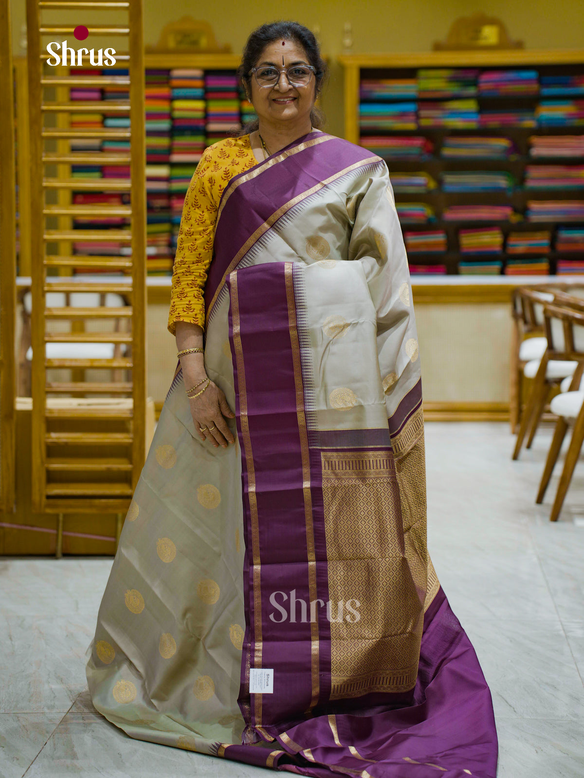 Kanchipuram silk Saree - EFS12461 - Shop on Shrus.com