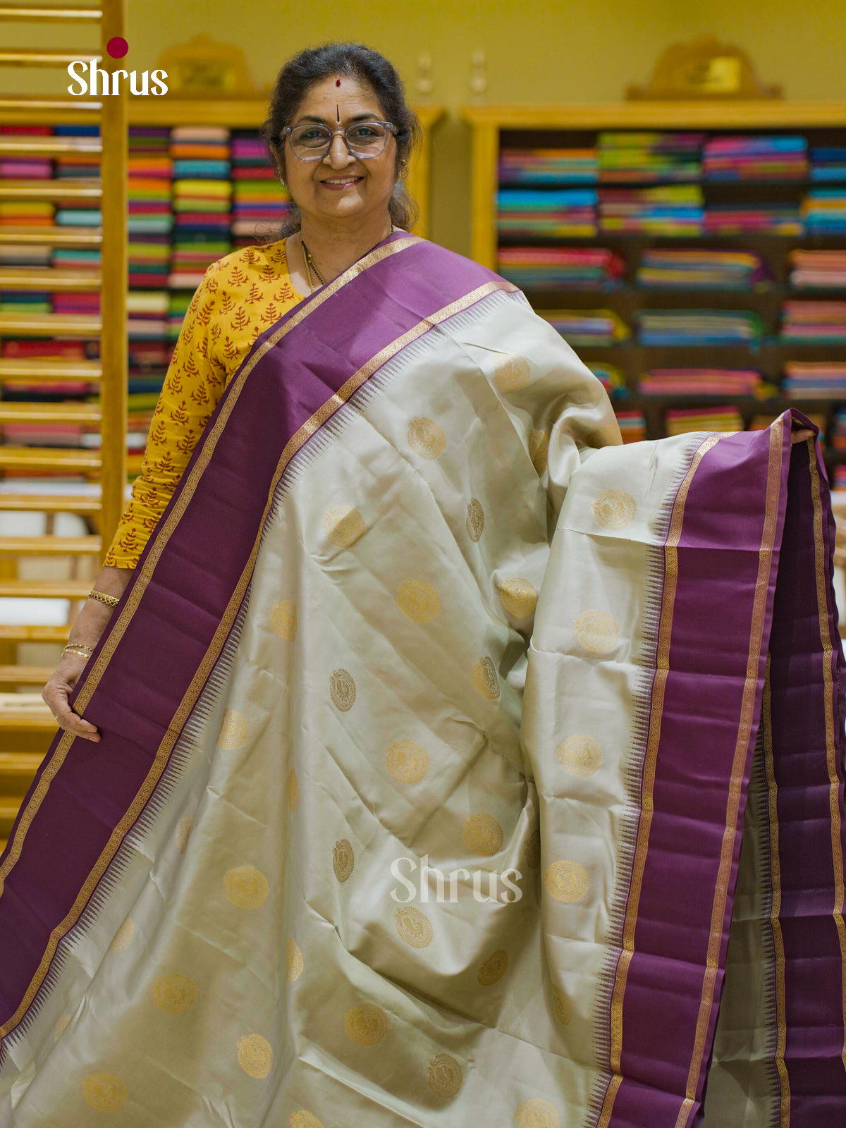 Kanchipuram silk Saree - EFS12461 - Shop on Shrus.com