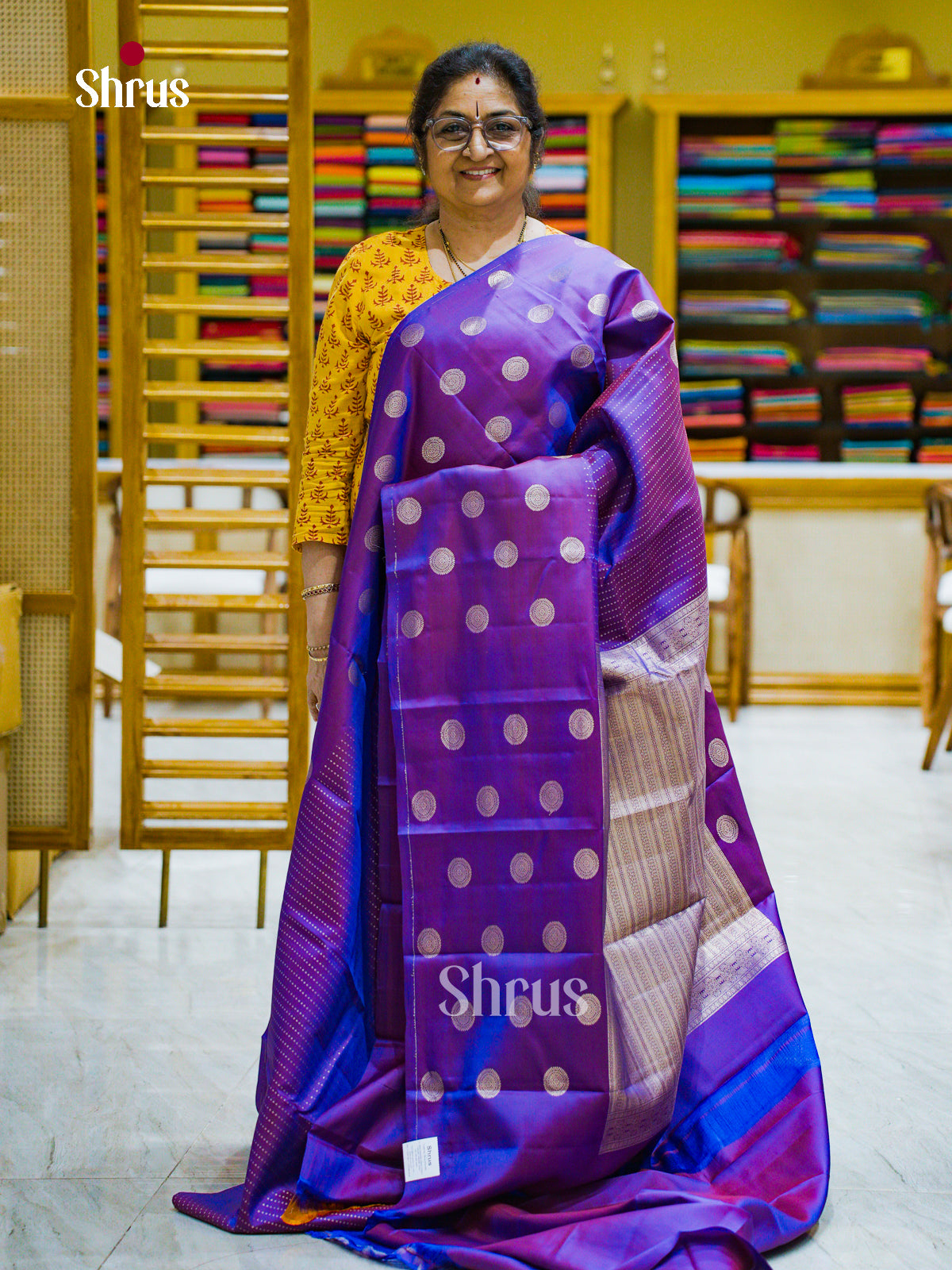 Kanchipuram silk Saree - EFS12466 - Shop on Shrus.com
