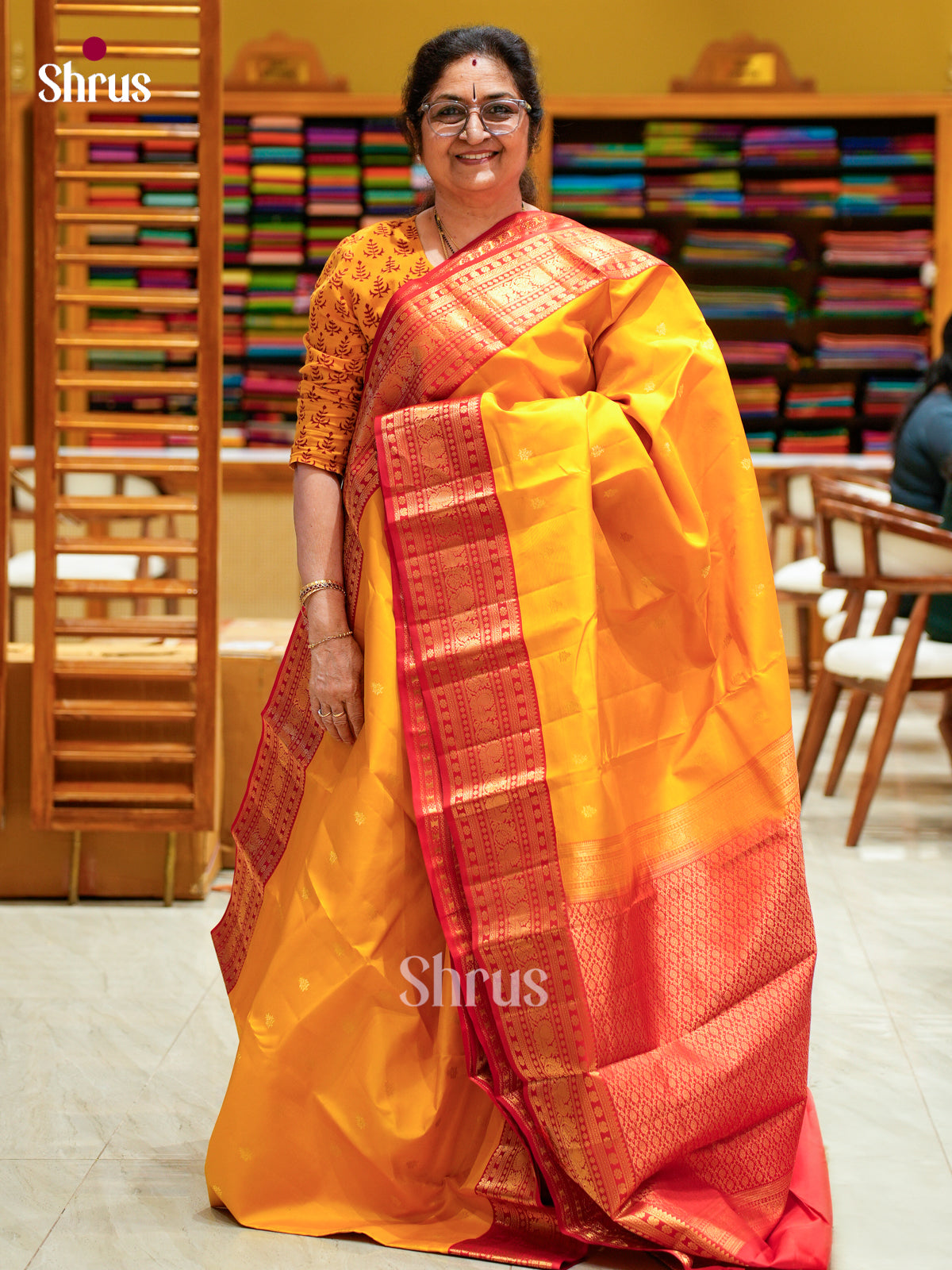 Kanchipuram silk Saree - EFS12486 - Shop on Shrus.com