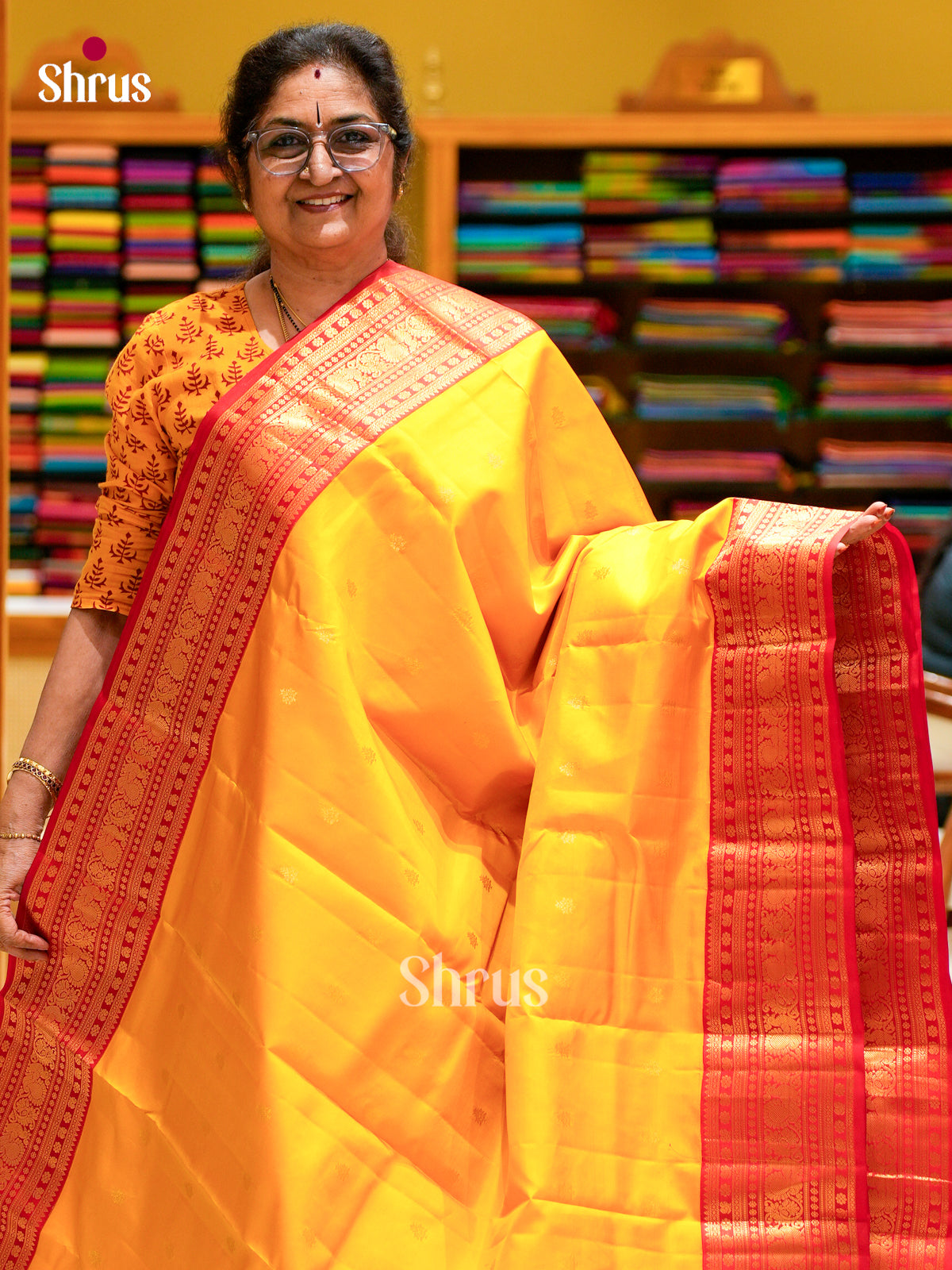 Kanchipuram silk Saree - EFS12486 - Shop on Shrus.com