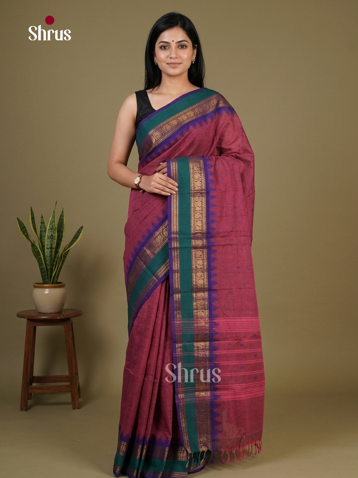 Chettinad Cotton Saree - EFS13006 - Shop on Shrus.com