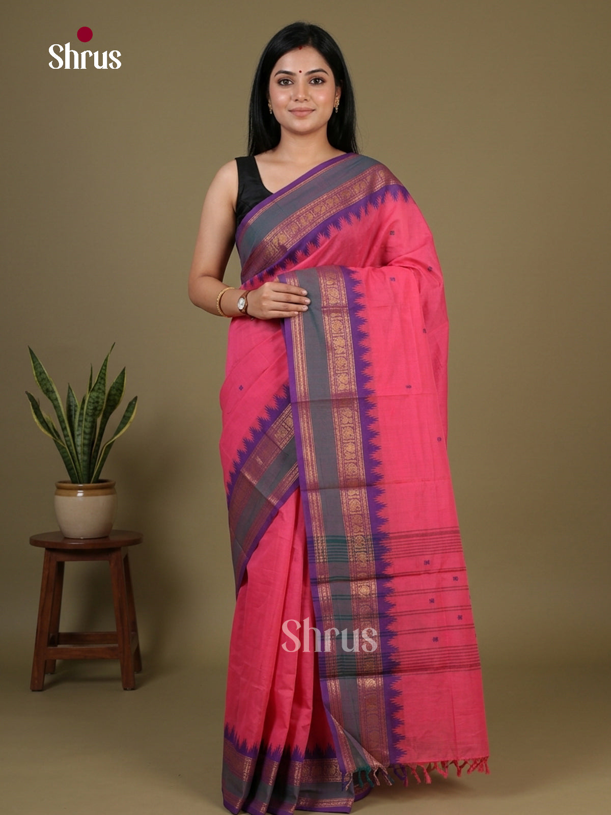 Chettinad Cotton Saree - EFS13007 - Shop on Shrus.com