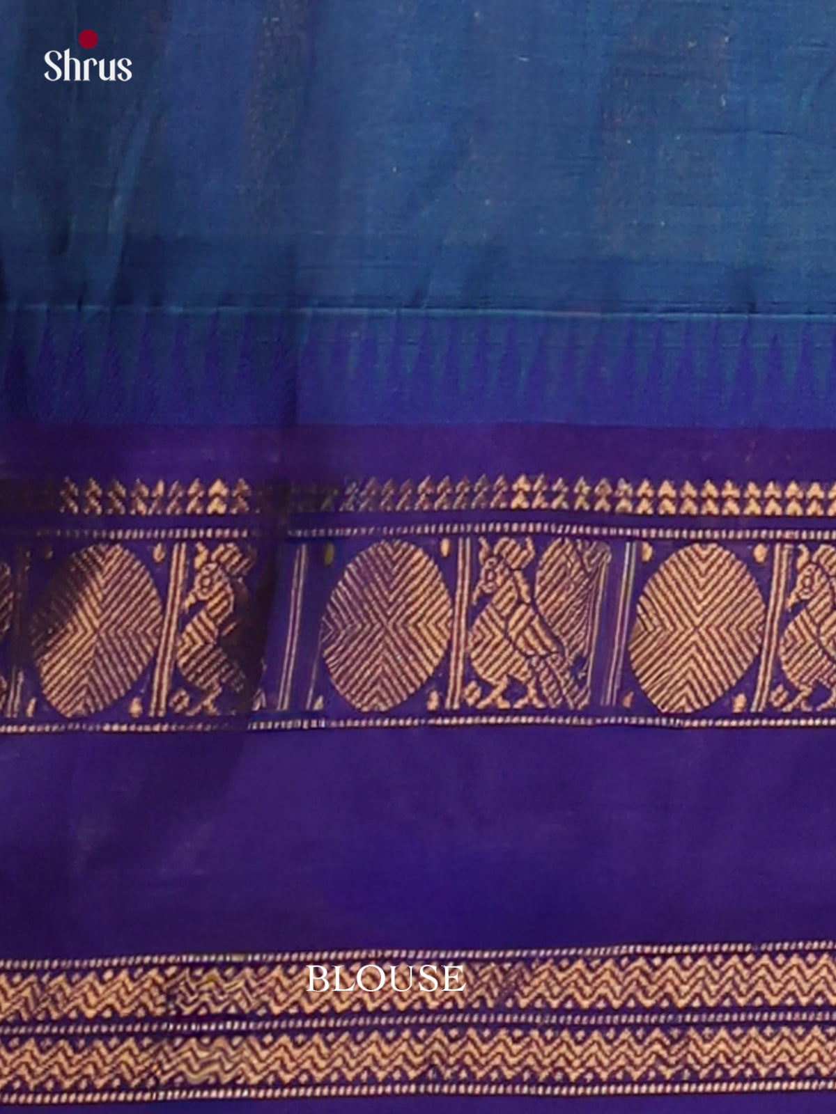 Blue - Chettinad Cotton Saree - Shop on Shrus.com