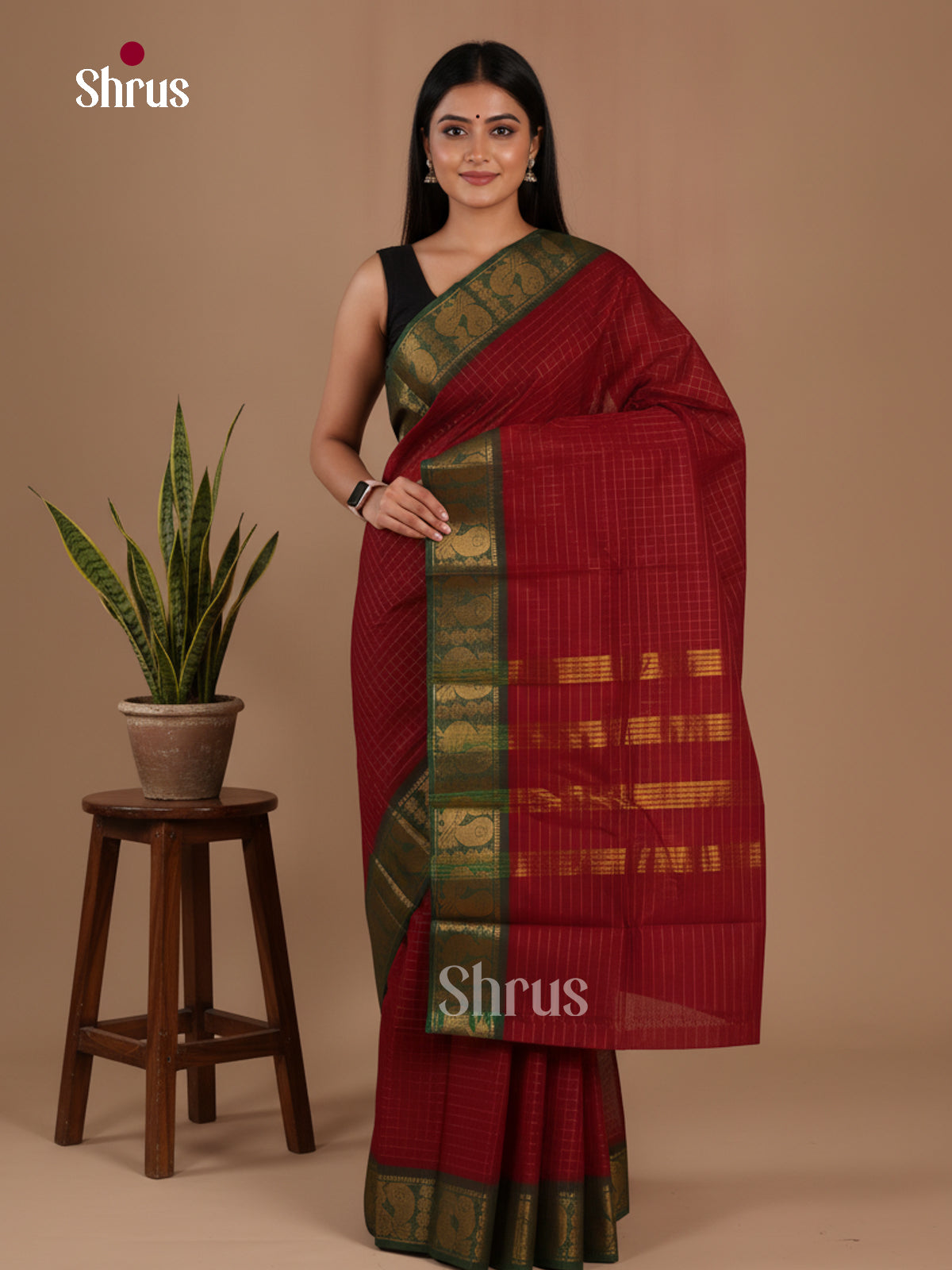 Sungudi Cotton Saree - EFS15011