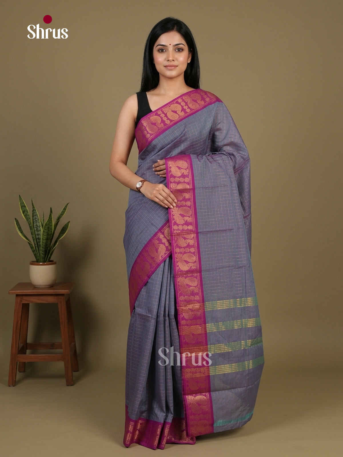 Sungudi Cotton Saree - EFS15015