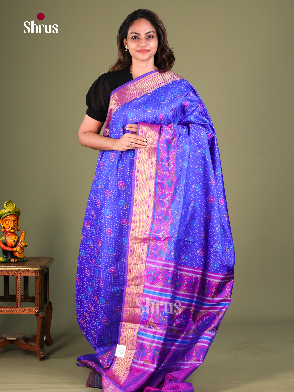 Semi Patola Saree - EFS15032 - Shop on Shrus.com