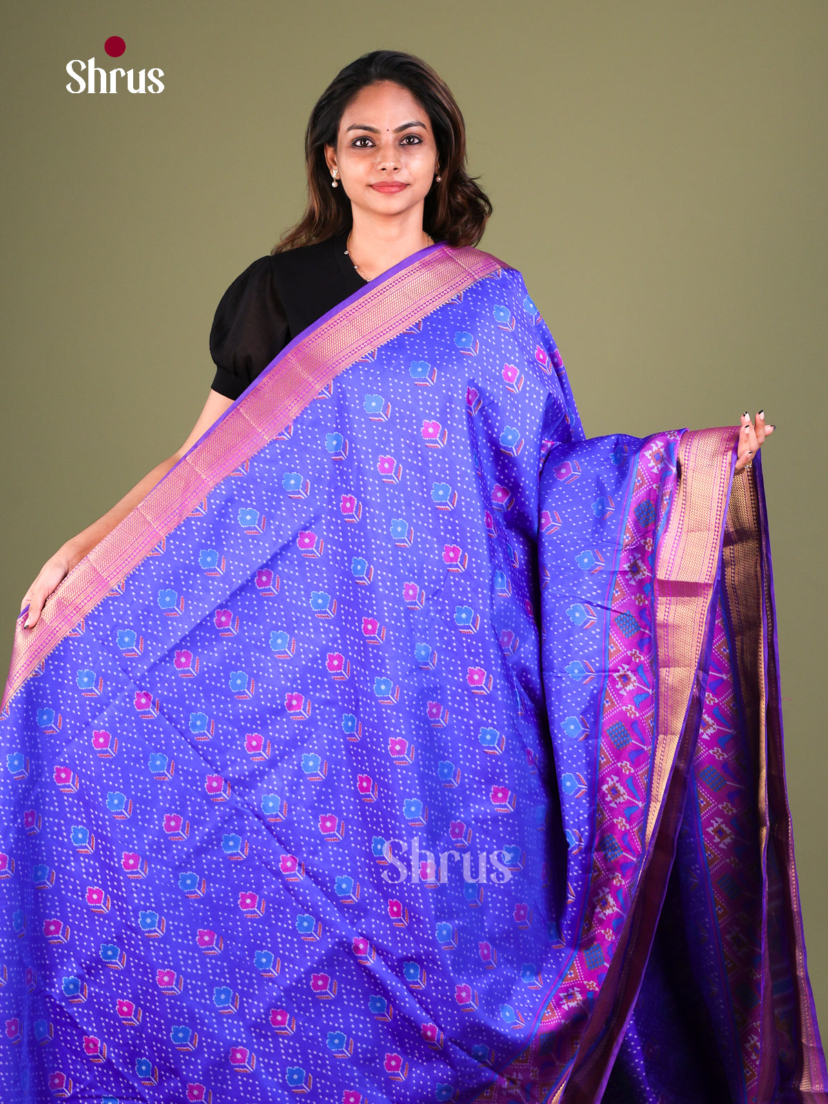 Semi Patola Saree - EFS15032 - Shop on Shrus.com