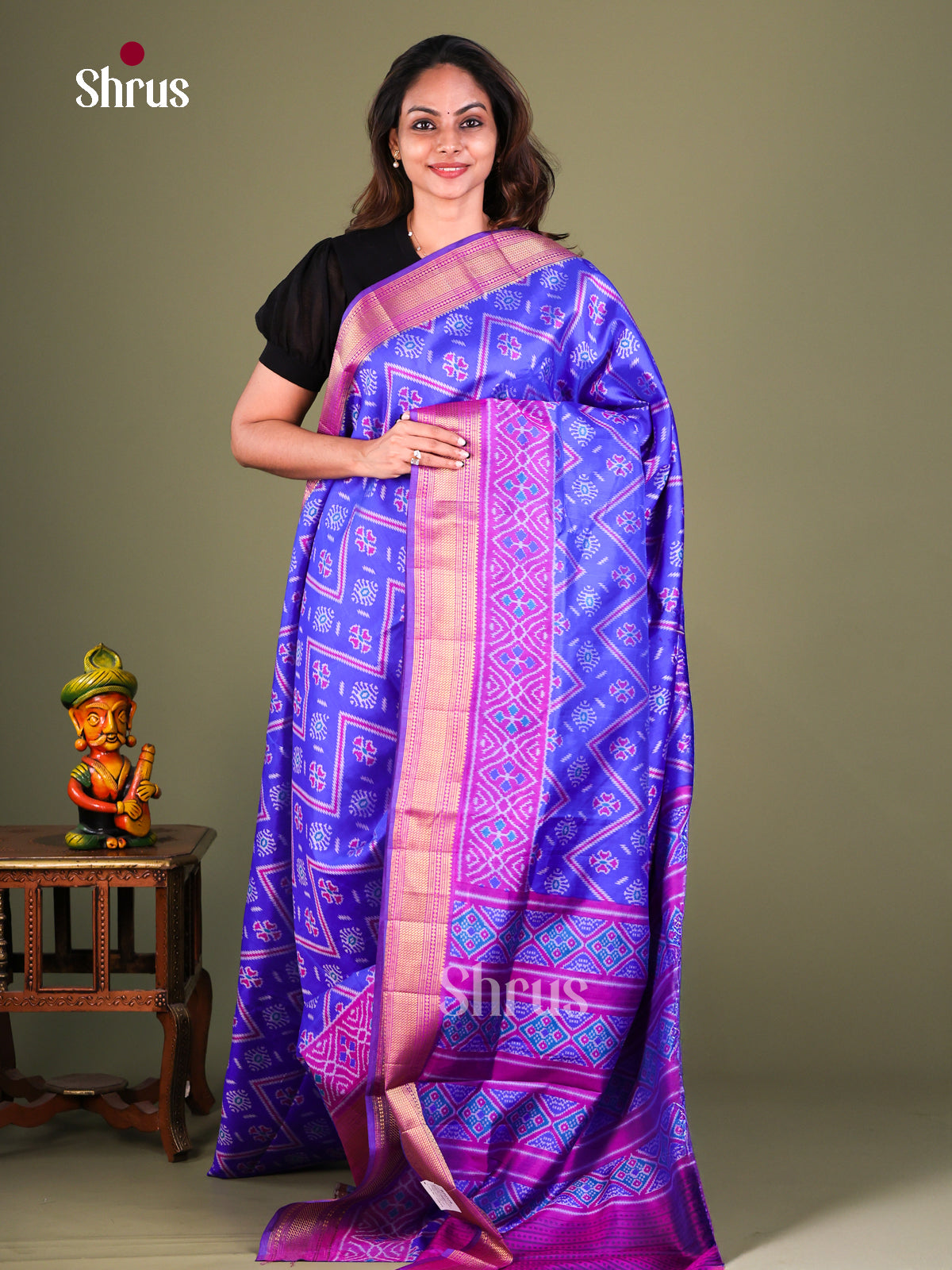 Semi Patola Saree - EFS15033 - Shop on Shrus.com
