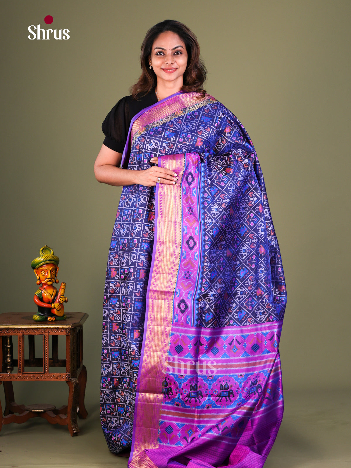 Semi Patola Saree - EFS15038