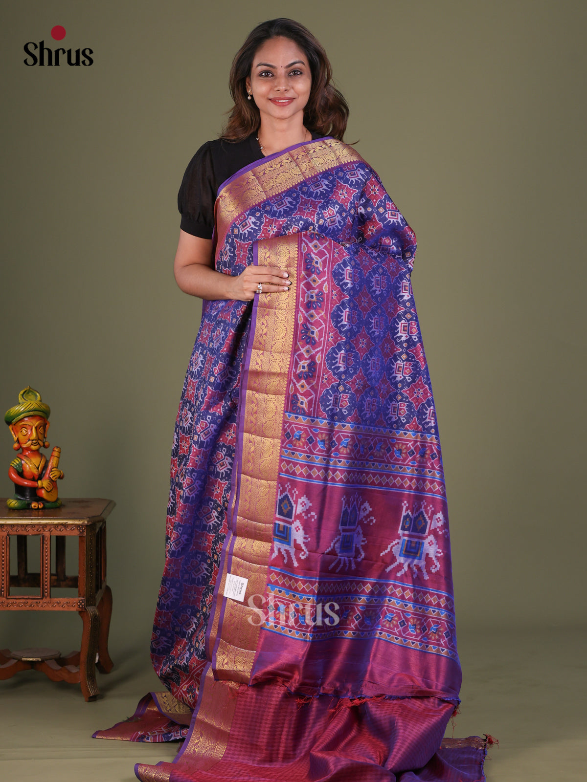 Semi Patola Saree - EFS15045 - Shop on Shrus.com