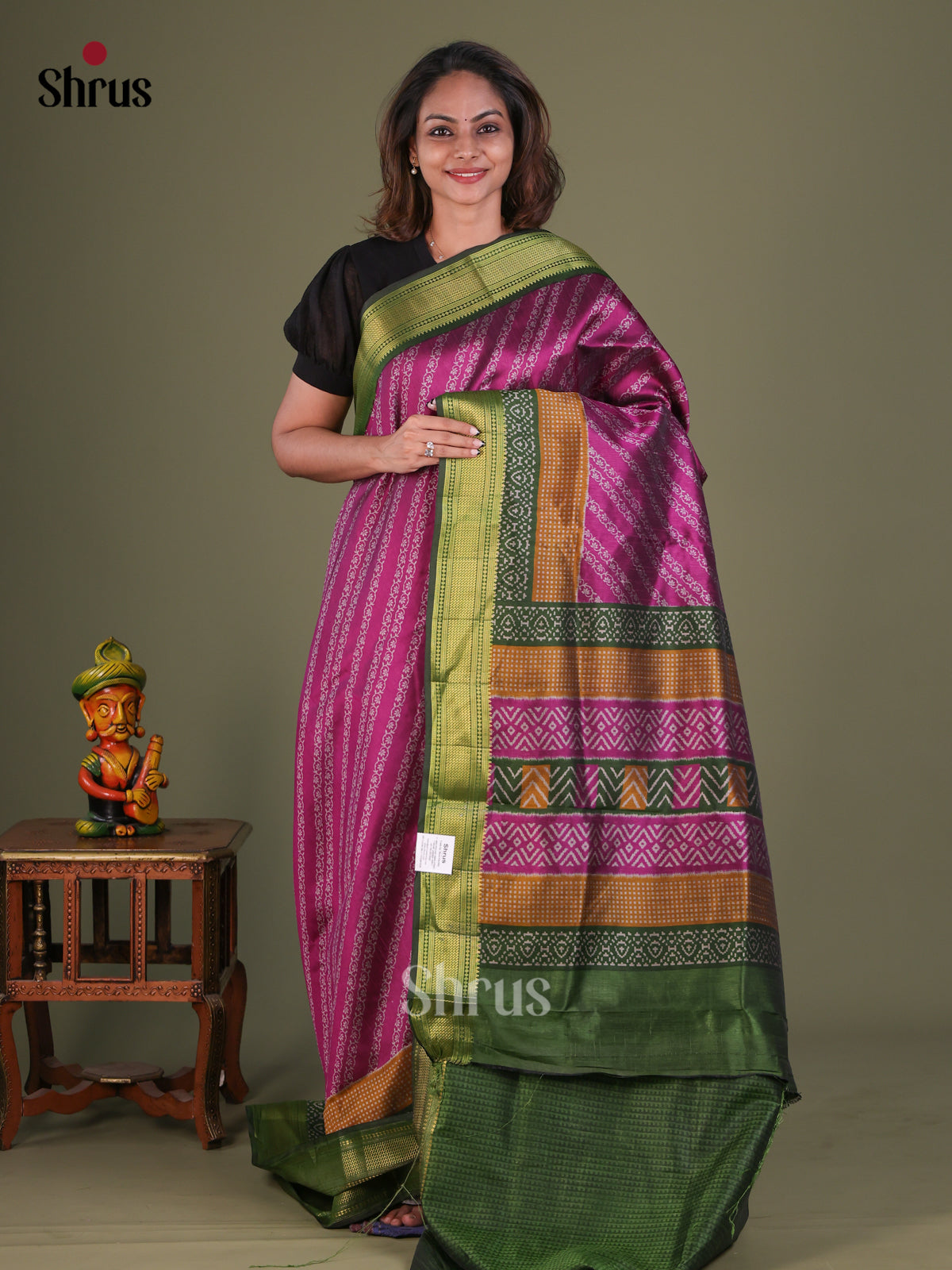 Semi Patola Saree - EFS15046 - Shop on Shrus.com