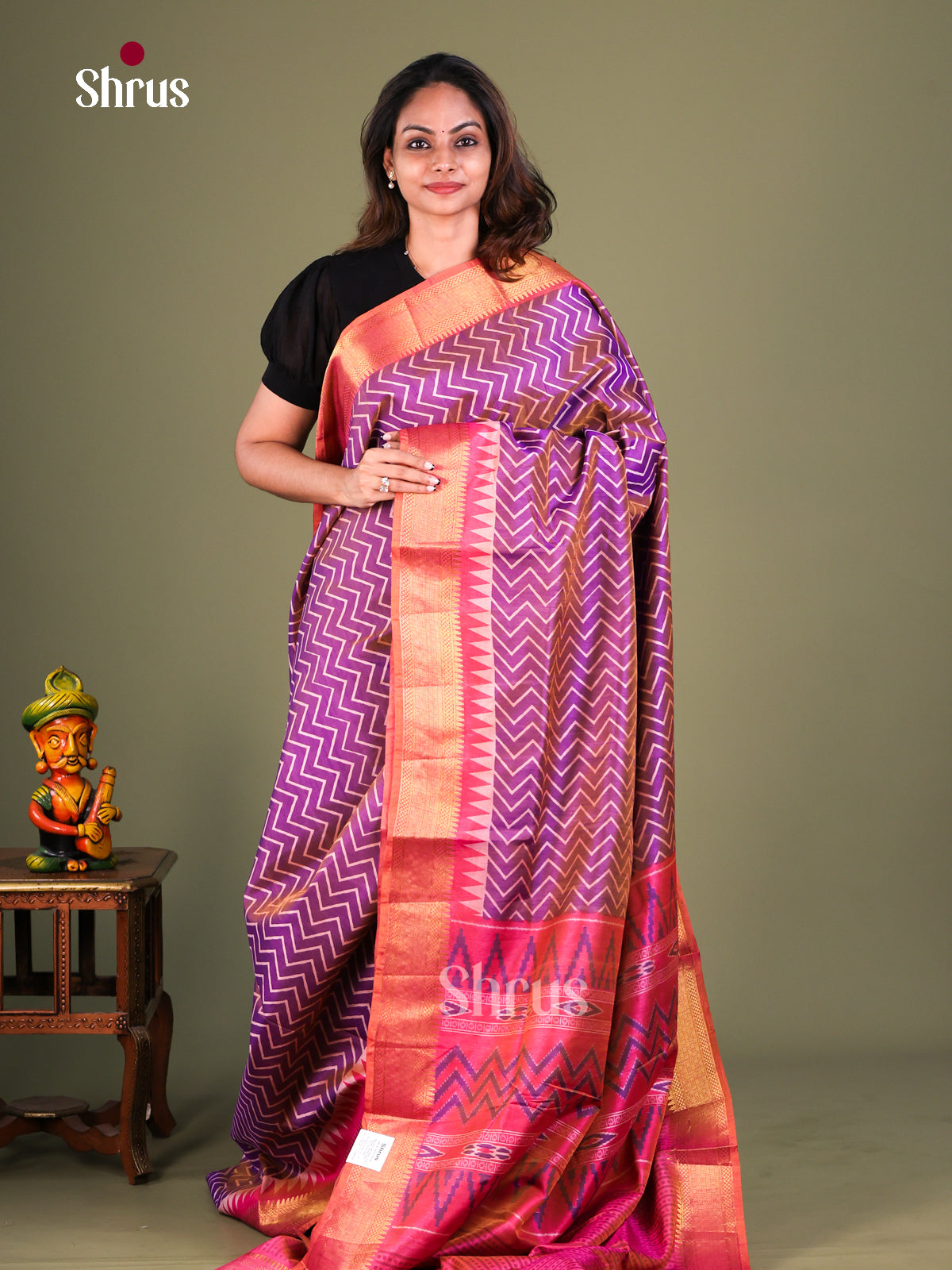 Semi Patola Saree - EFS15048 - Shop on Shrus.com