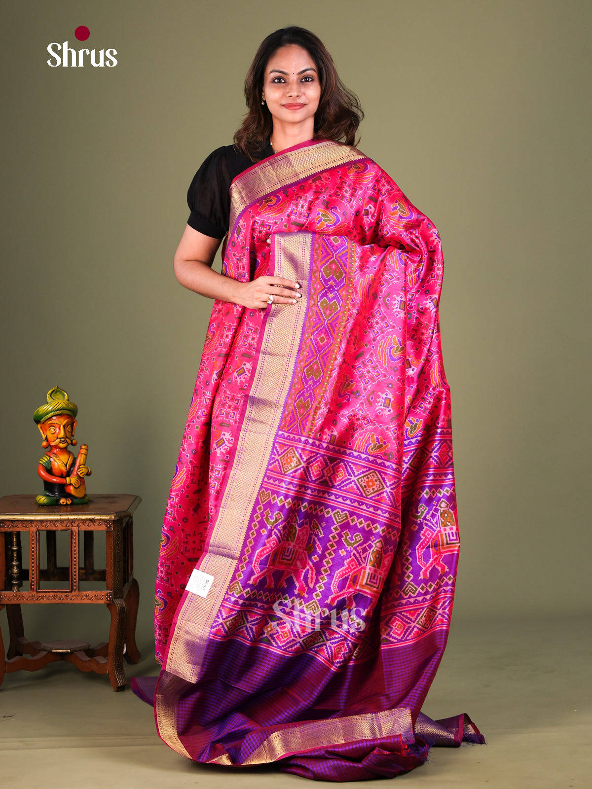 Semi Patola Saree - EFS15062 - Shop on Shrus.com